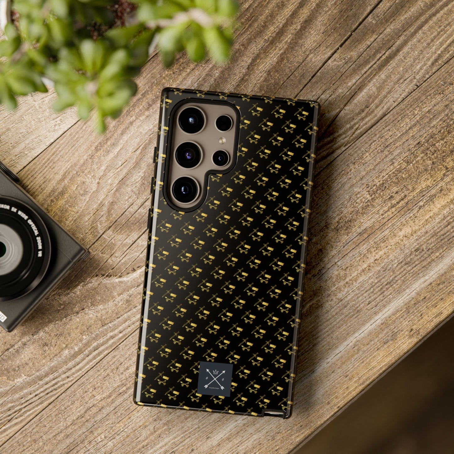 Gold and Bold Warrior Pattern - Tough Phone Cases