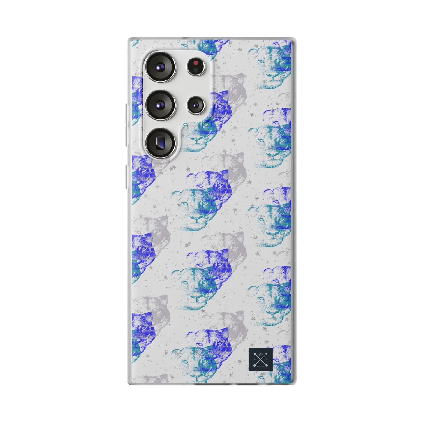 Lioness Arising (white/blue) - Flexi Phone Cases