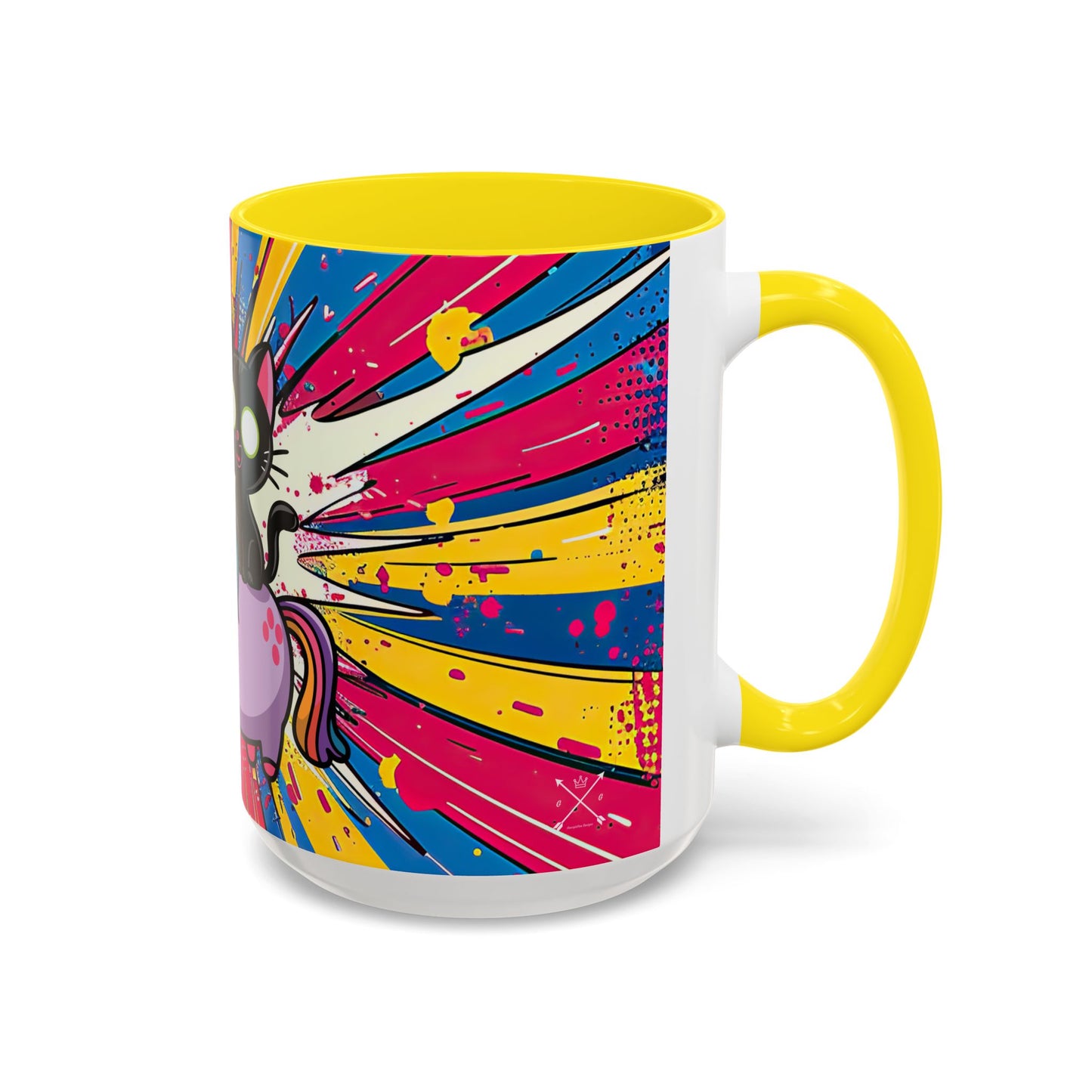 Giddy Up There's Chaos To Spread, Unicorn Cat Design - (11oz or 15oz) Coffee Mug