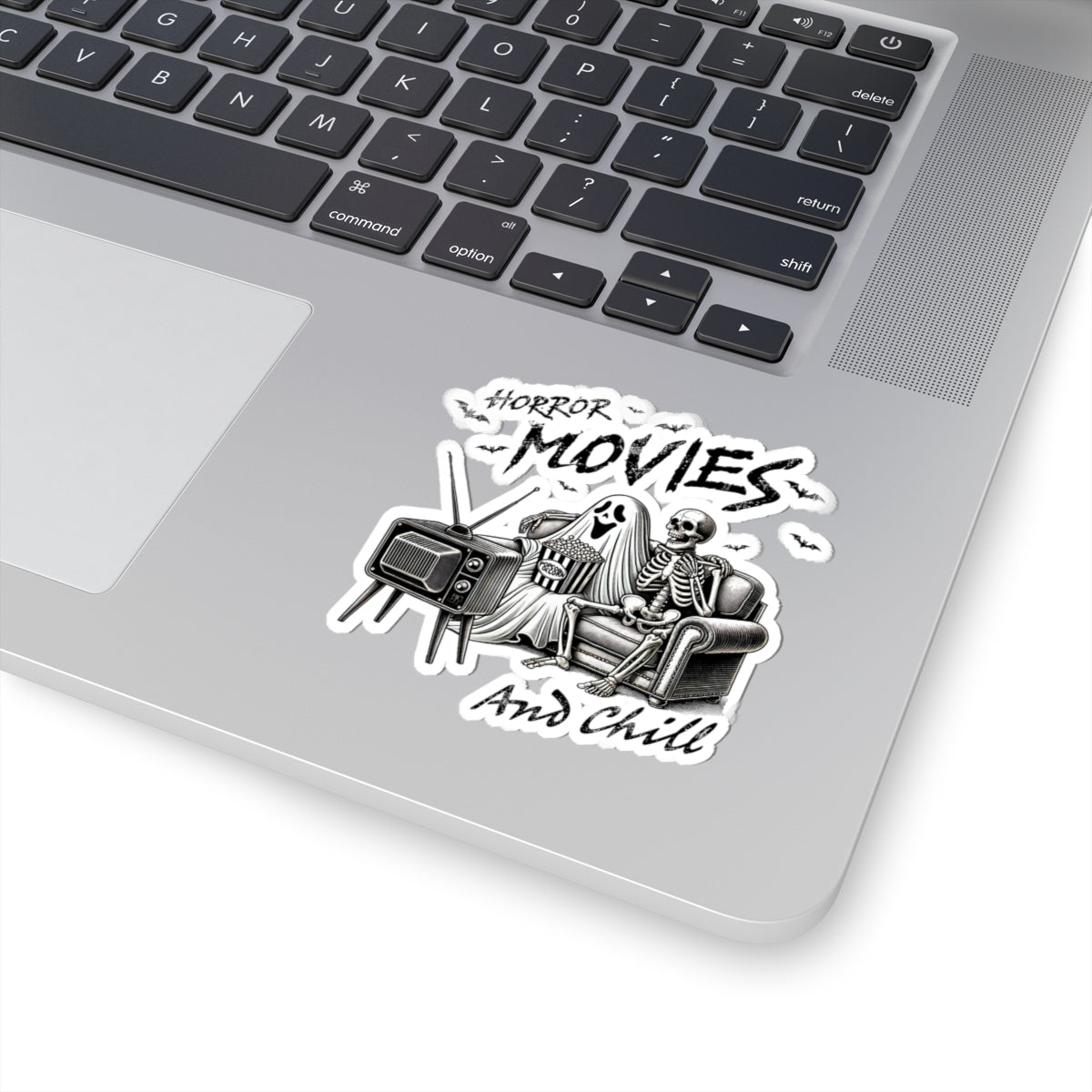 Horror Movies and Chill - Kiss-Cut Stickers