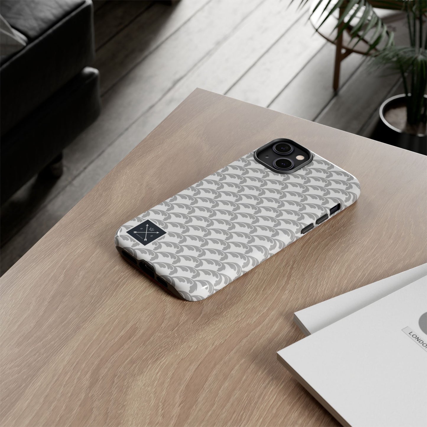 Beautiful Beloved Flourish (silver/white) - Tough Phone Cases