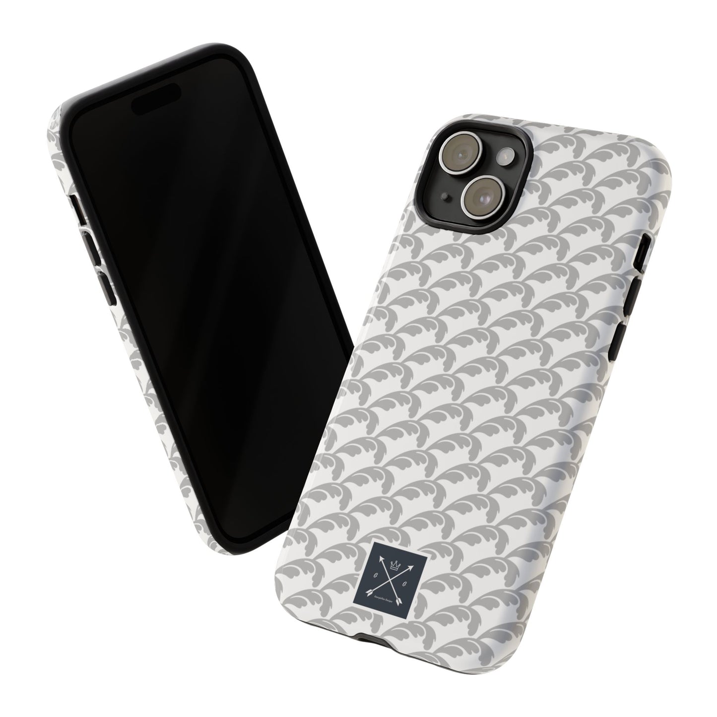 Beautiful Beloved Flourish (silver/white) - Tough Phone Cases