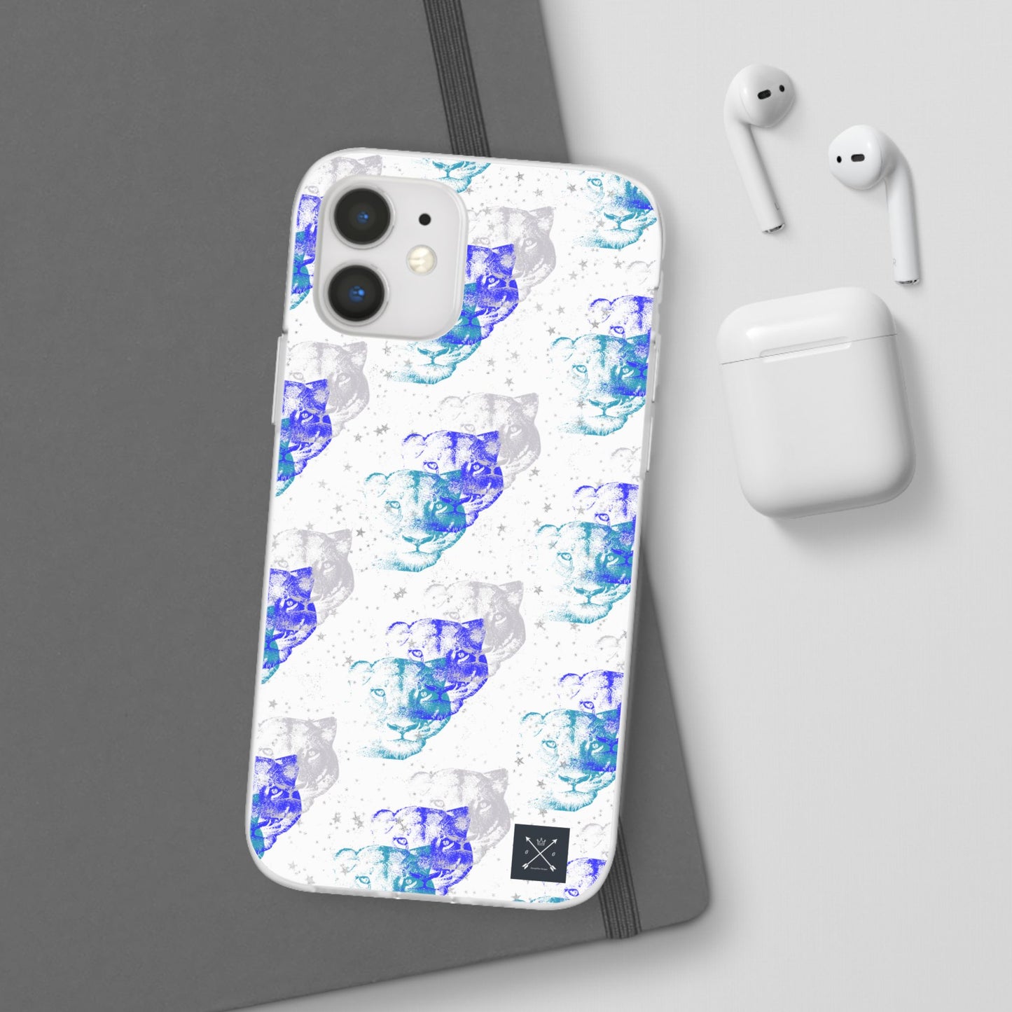 Lioness Arising (white/blue) - Flexi Phone Cases