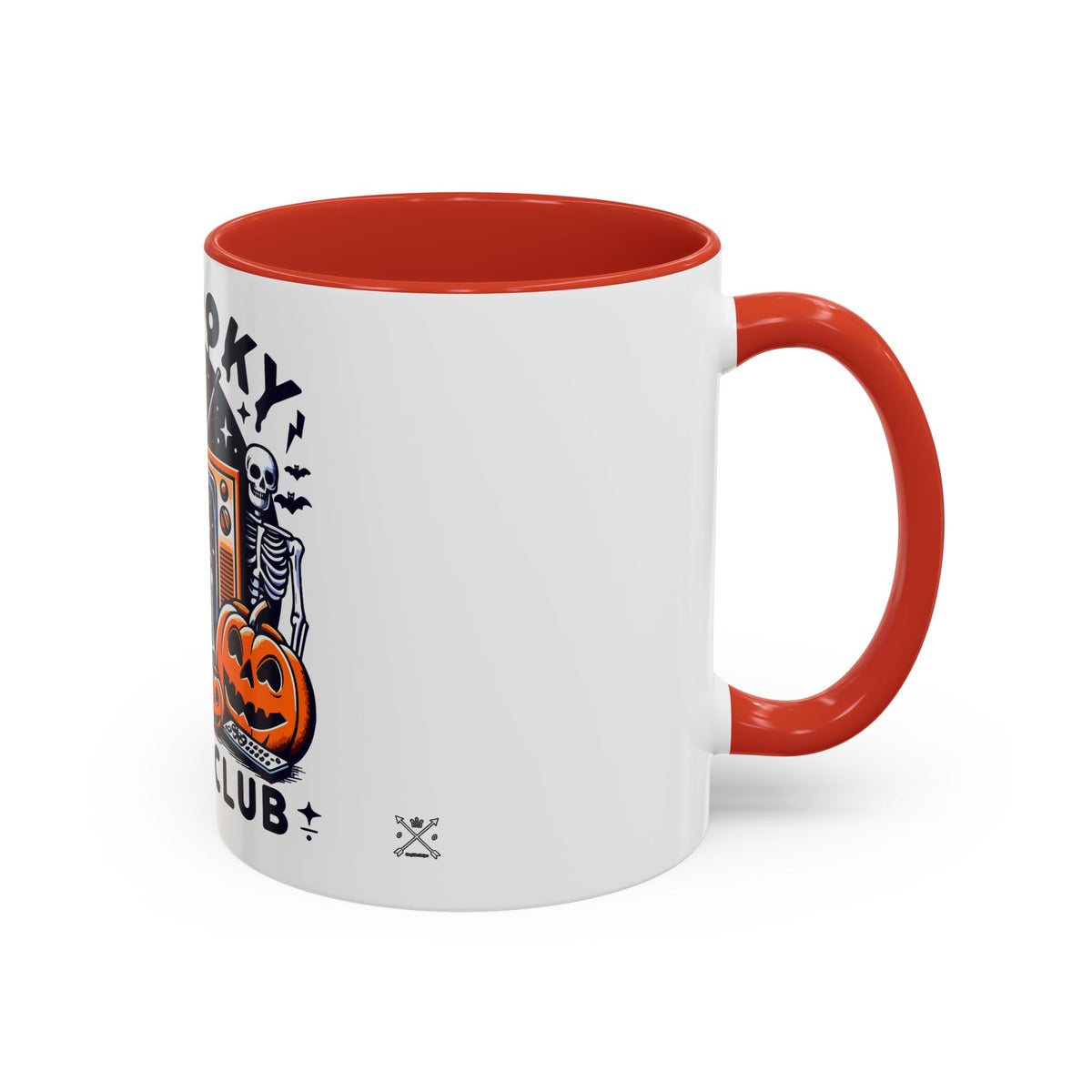 Spoooky Movie Club Skeletons - Color Accent Coffee Mug