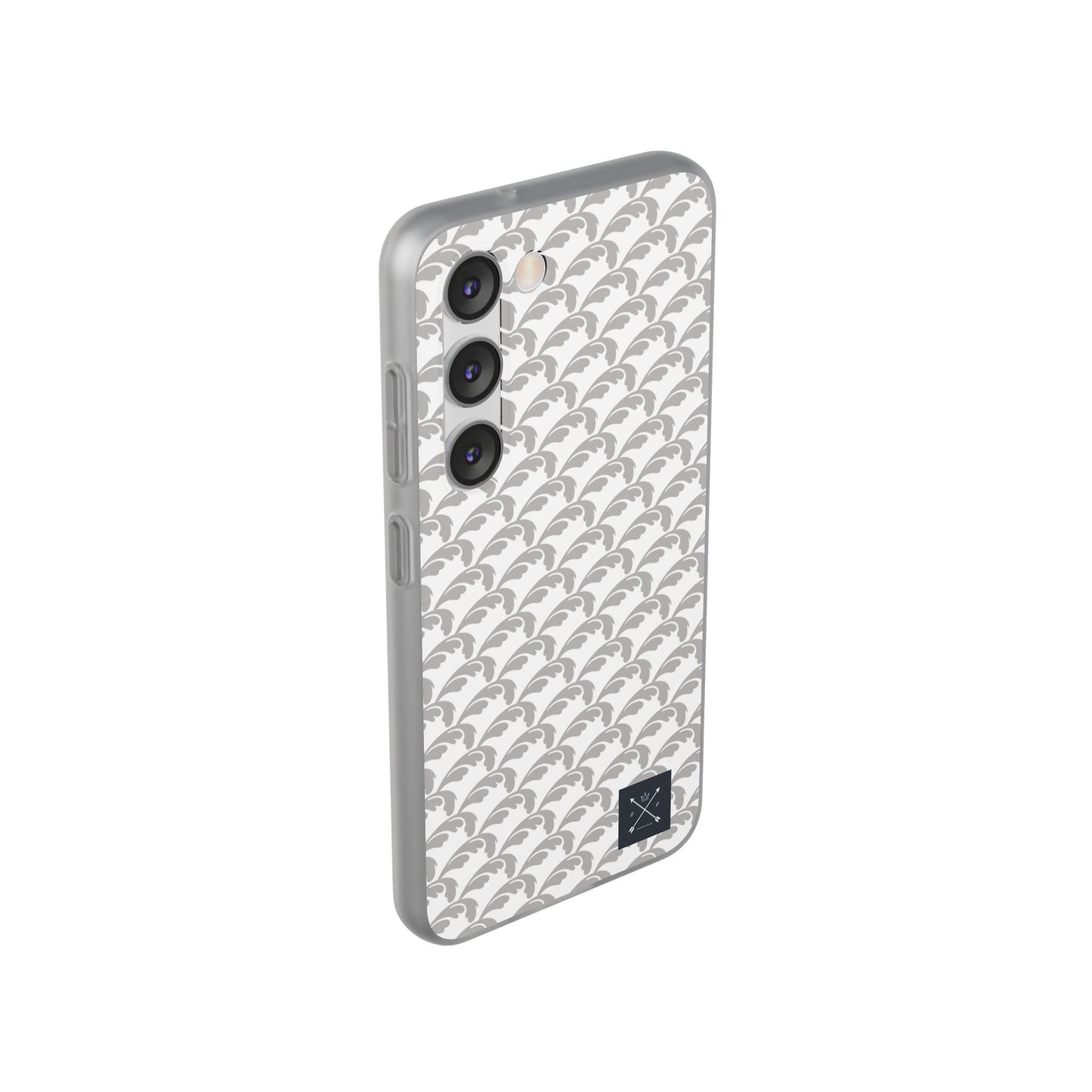 Beautiful Beloved Flourish (silver/white) - Flexi Phone Cases