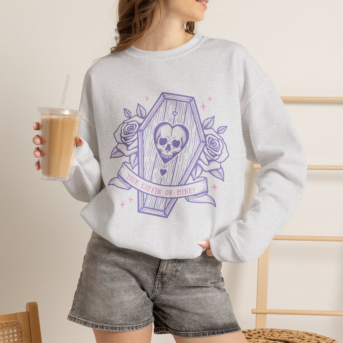 Your Coffin or Mine? - Unisex Heavy Blend™ Crewneck Sweatshirt