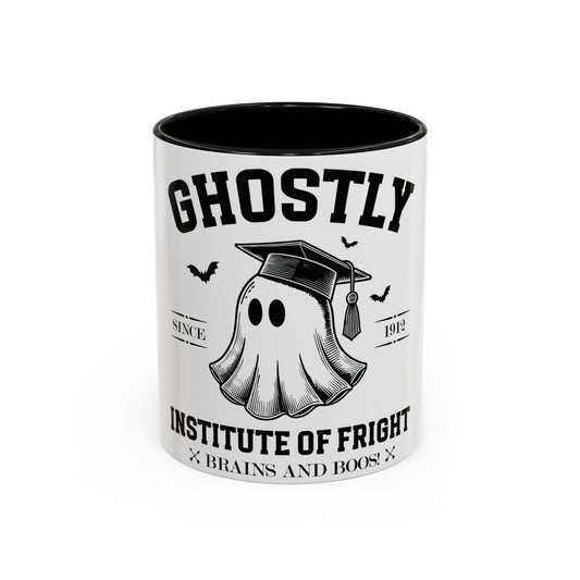 Ghostly Institute of Fright - Accent Coffee Mug (11, 15oz)