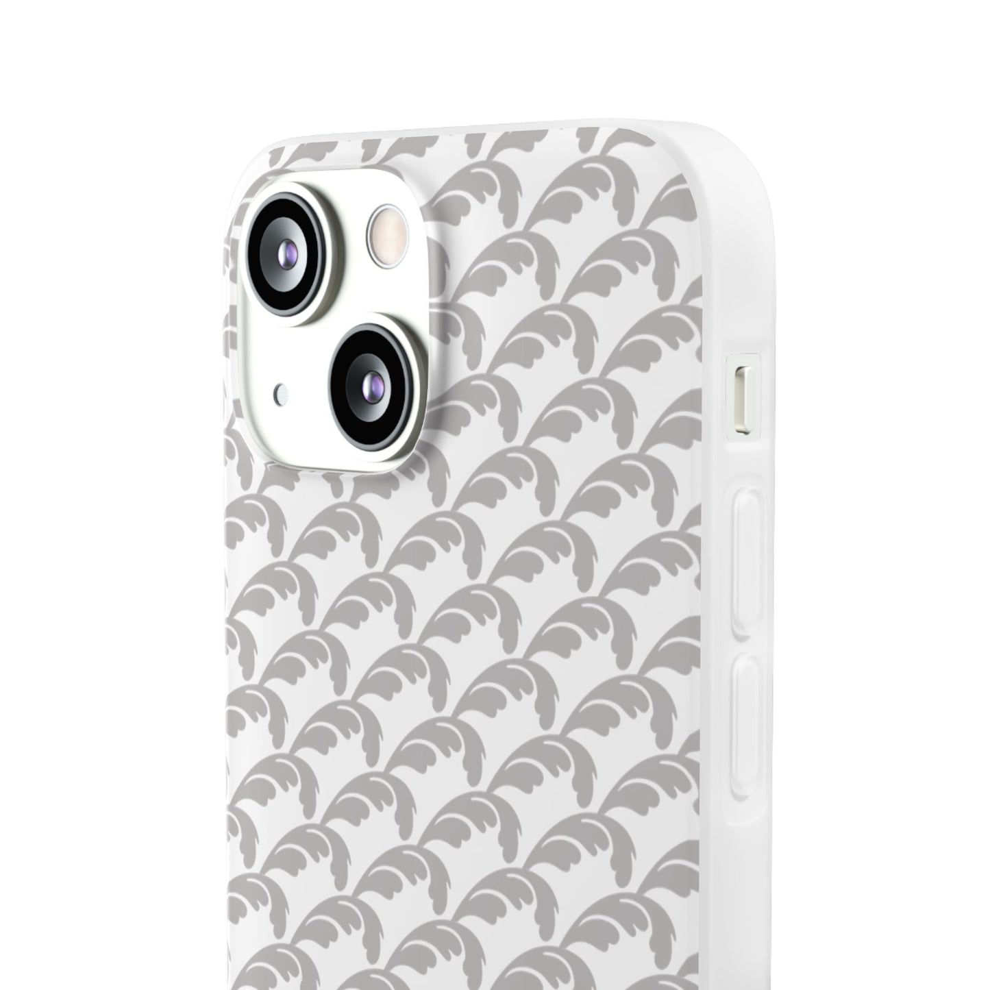 Beautiful Beloved Flourish (silver/white) - Flexi Phone Cases