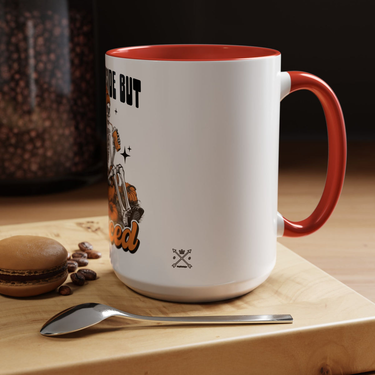 Dead Inside But Spiced - Accent Coffee Mug (11, 15oz)