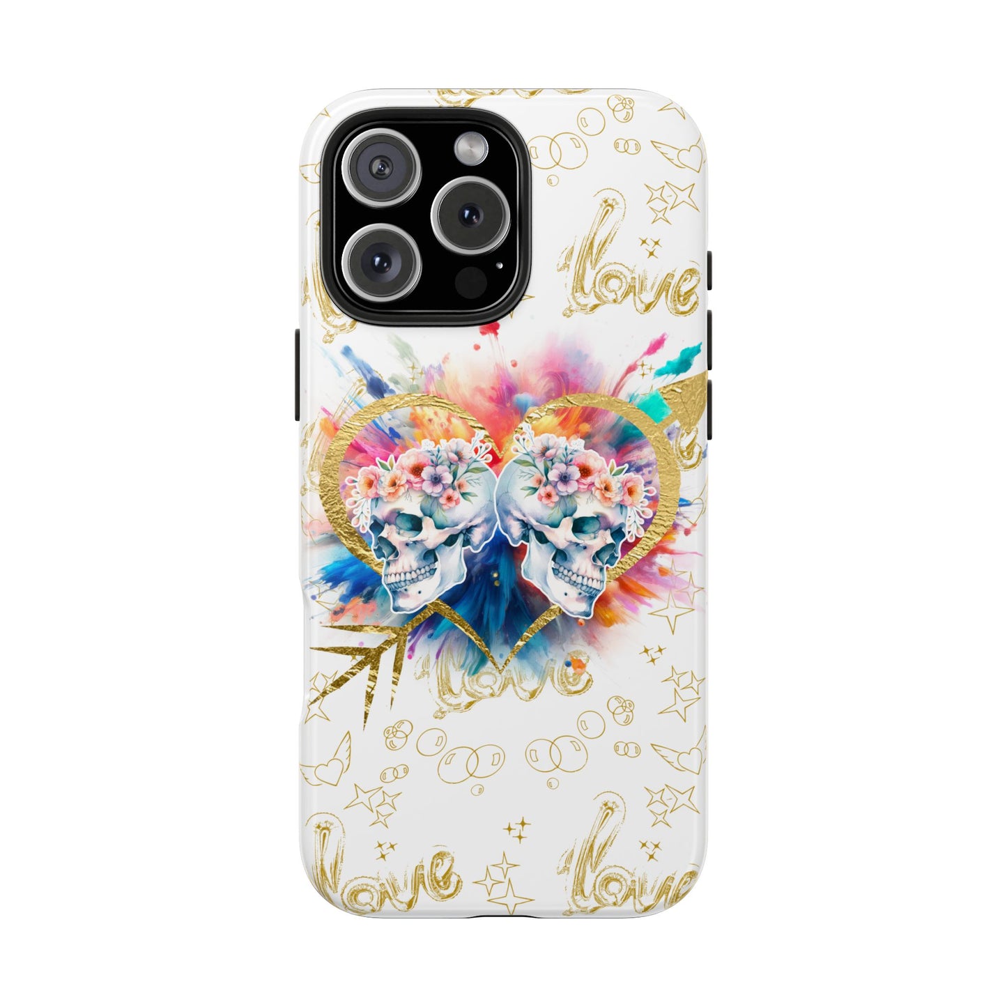 Love is Golden Watercolor - Tough Phone Cases