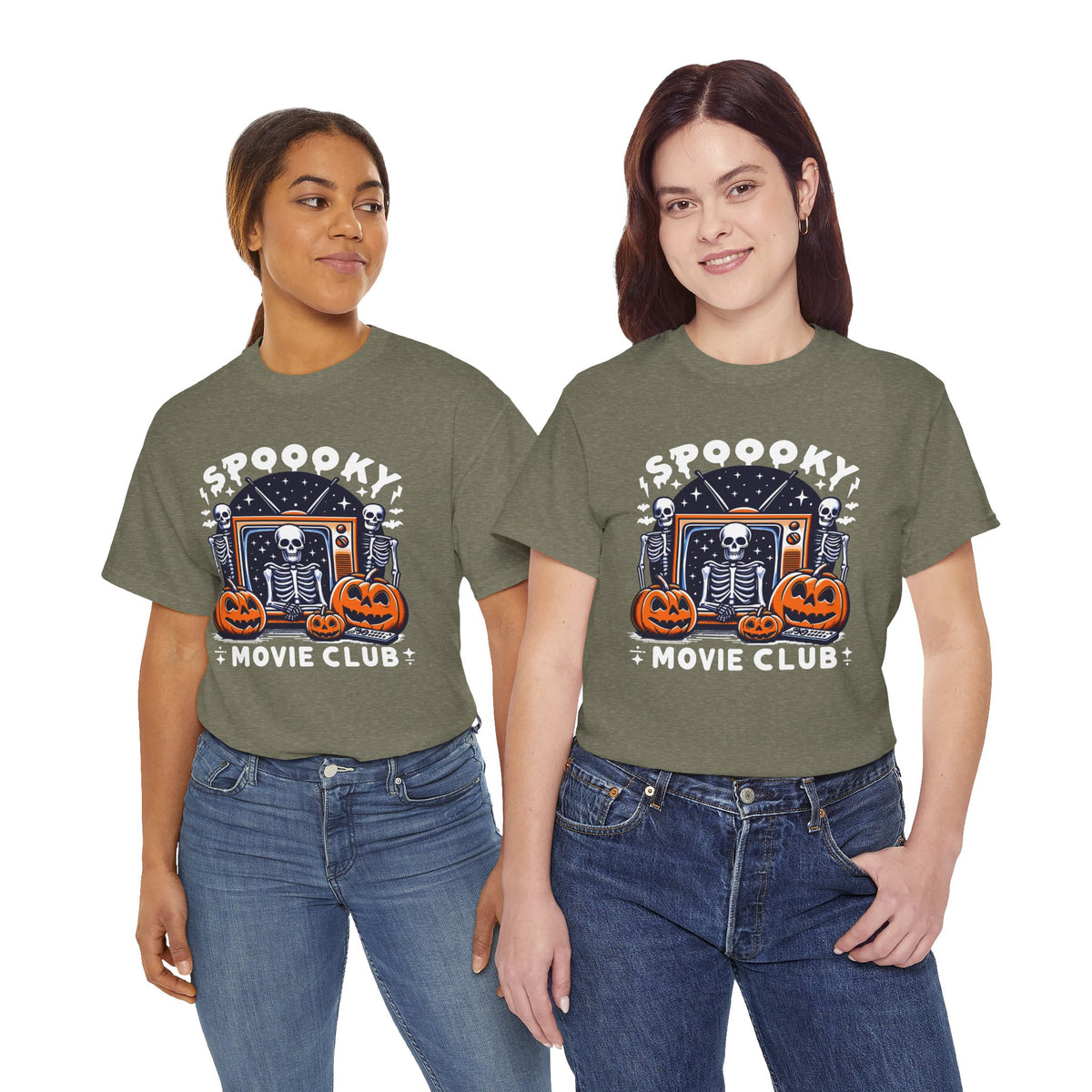 Spooky Movie Club -  Unisex Cotton Tee