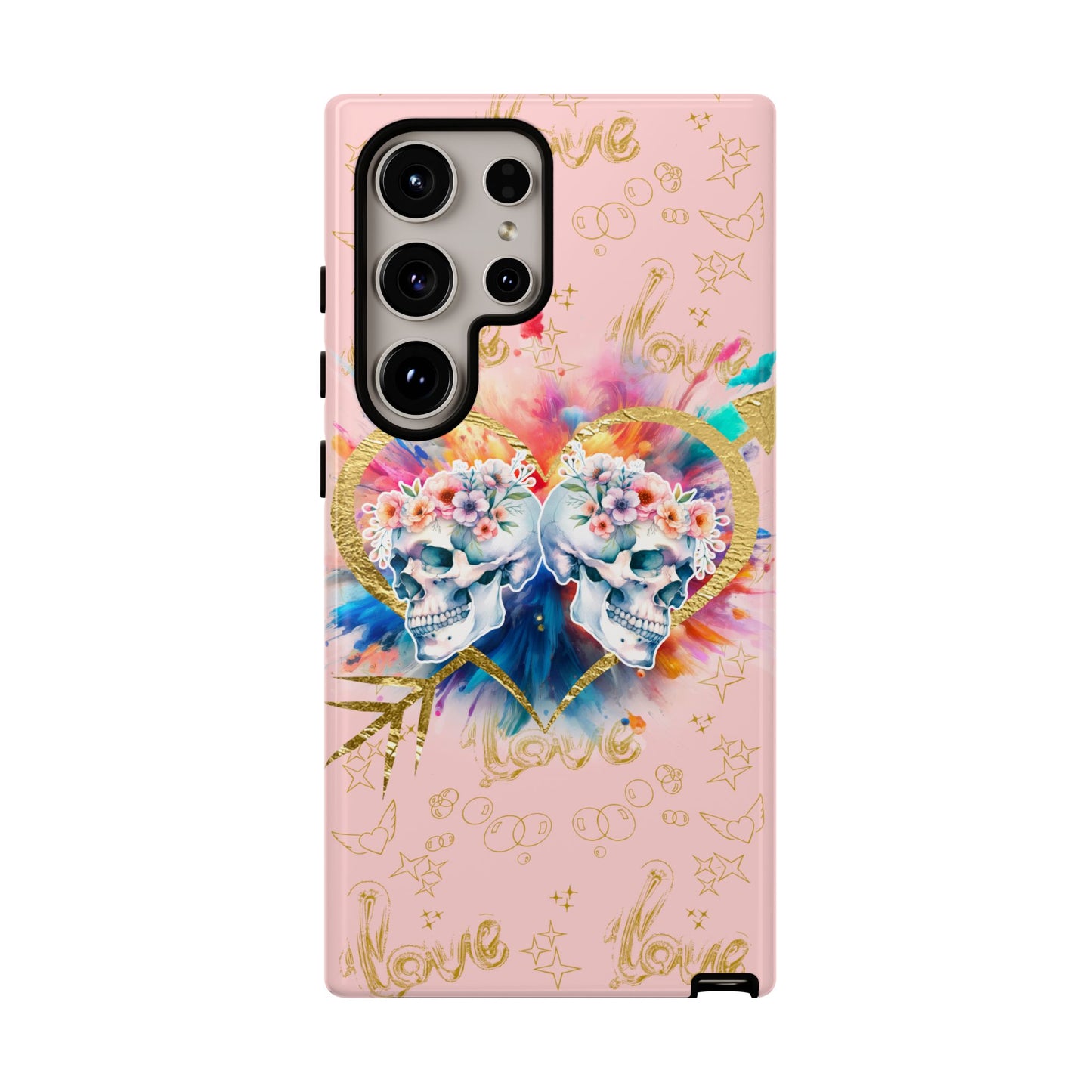 Love is Golden Watercolor (pink) - Tough Cases