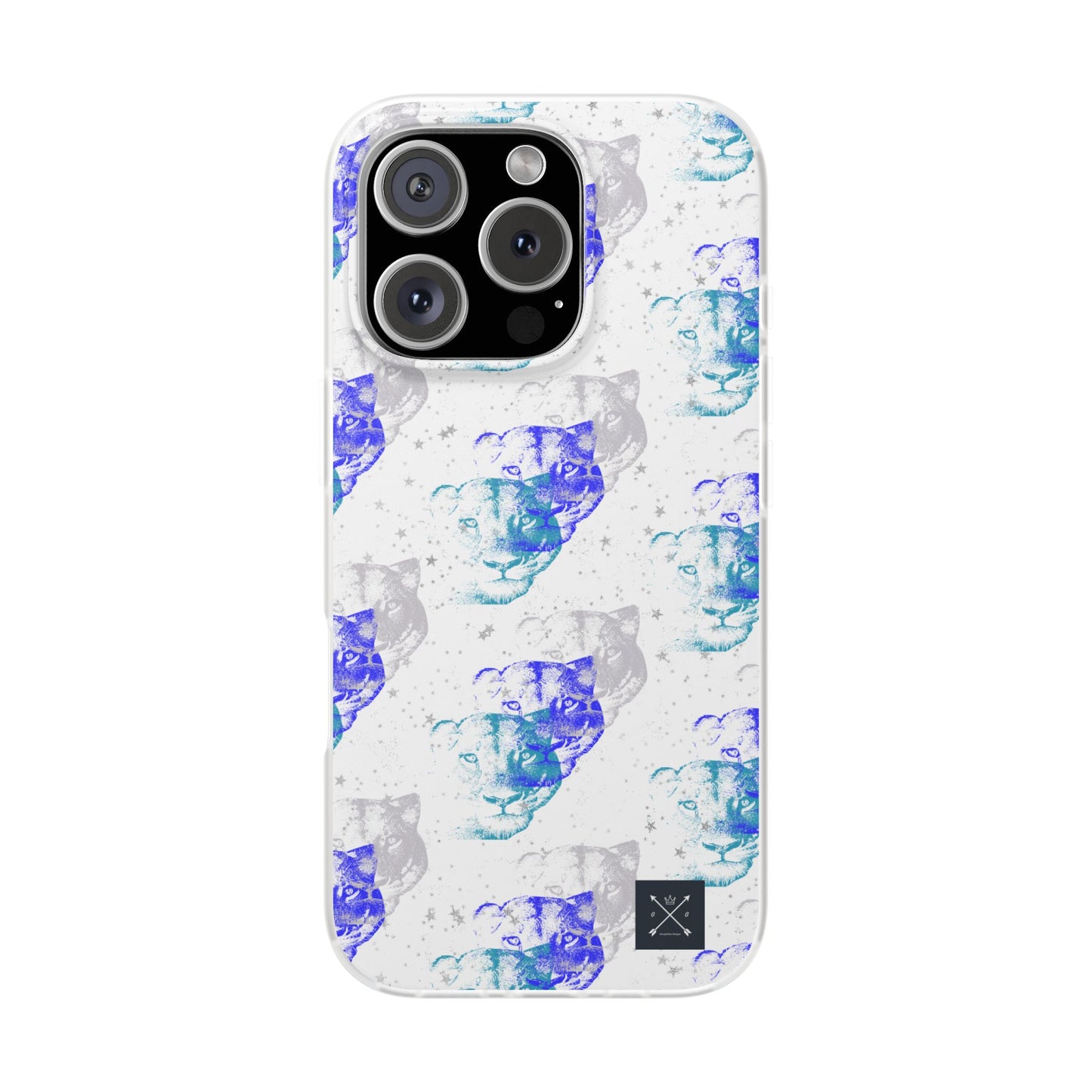 Lioness Arising (white/blue) - Flexi Phone Cases