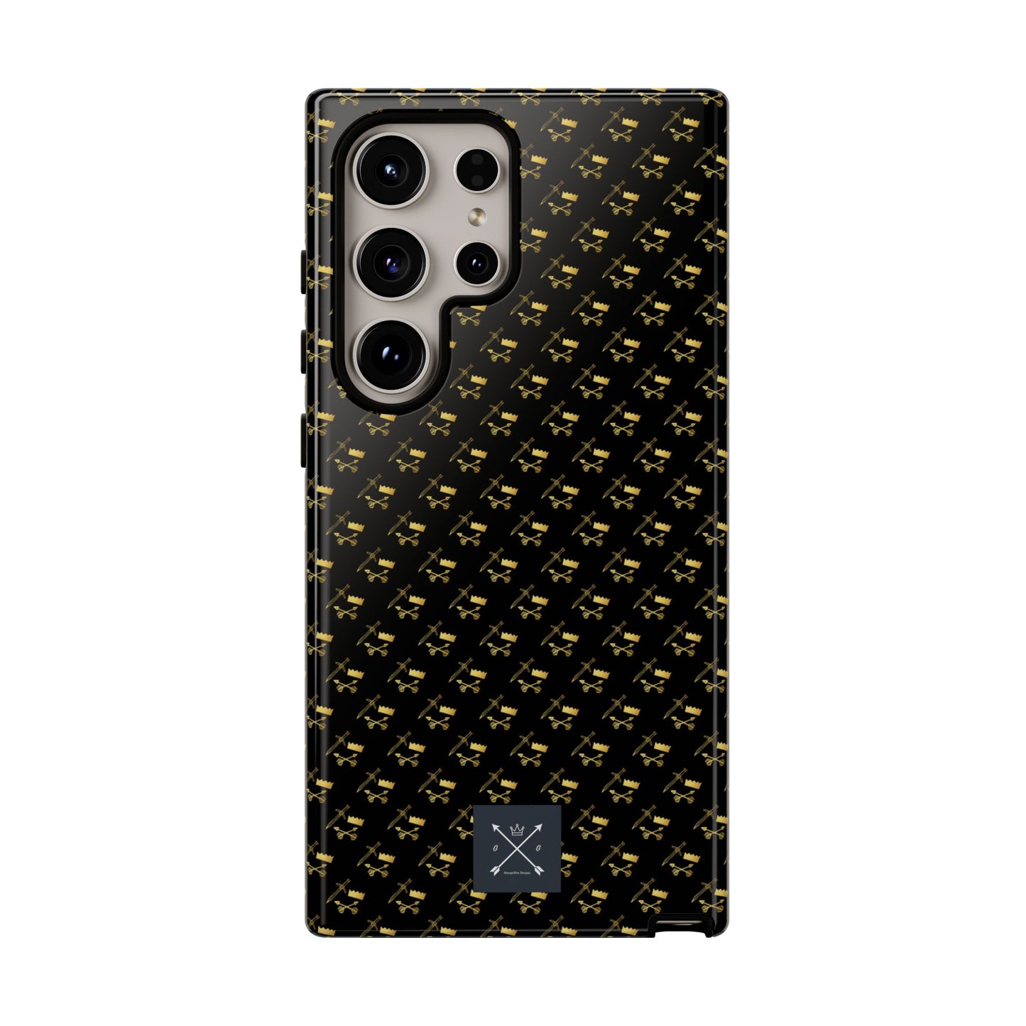 Gold and Bold Warrior Pattern - Tough Phone Cases