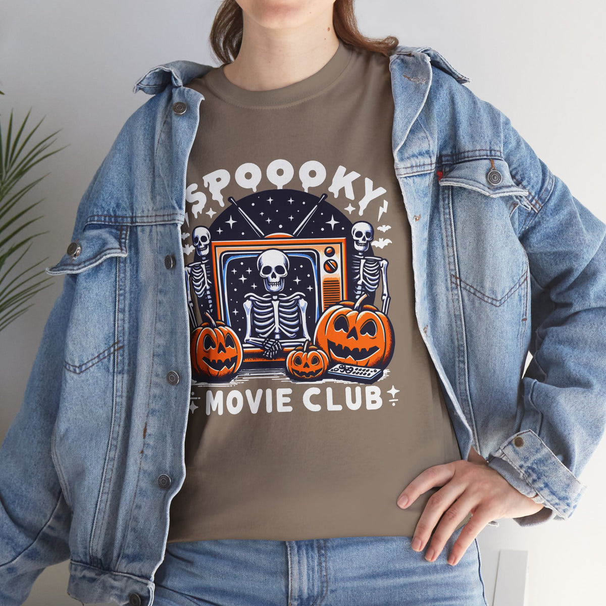 Spooky Movie Club -  Unisex Cotton Tee