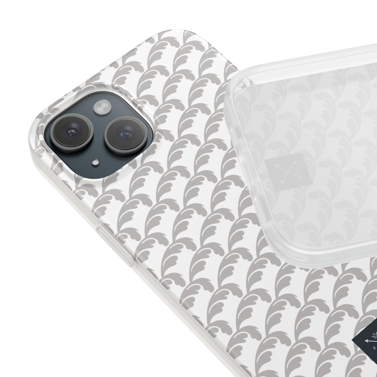 Beautiful Beloved Flourish (silver/white) - Flexi Phone Cases