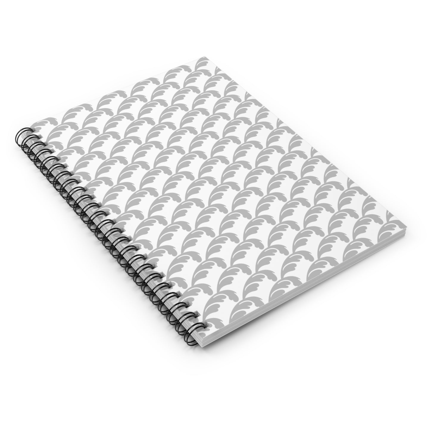 Beautiful Beloved One - Spiral Notebook - Ruled Line - silver/wht