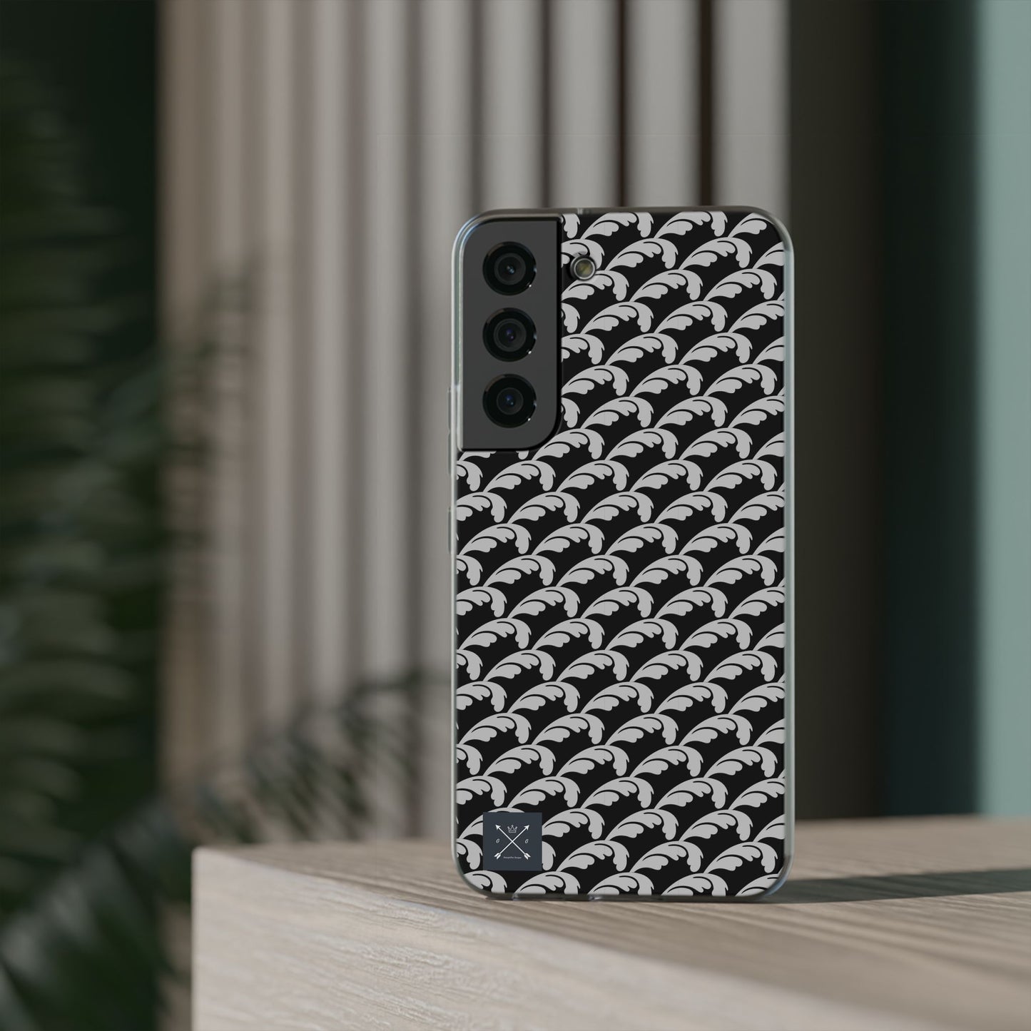 Beautiful Beloved Flourish (silver/black) - Flexi Phone Cases