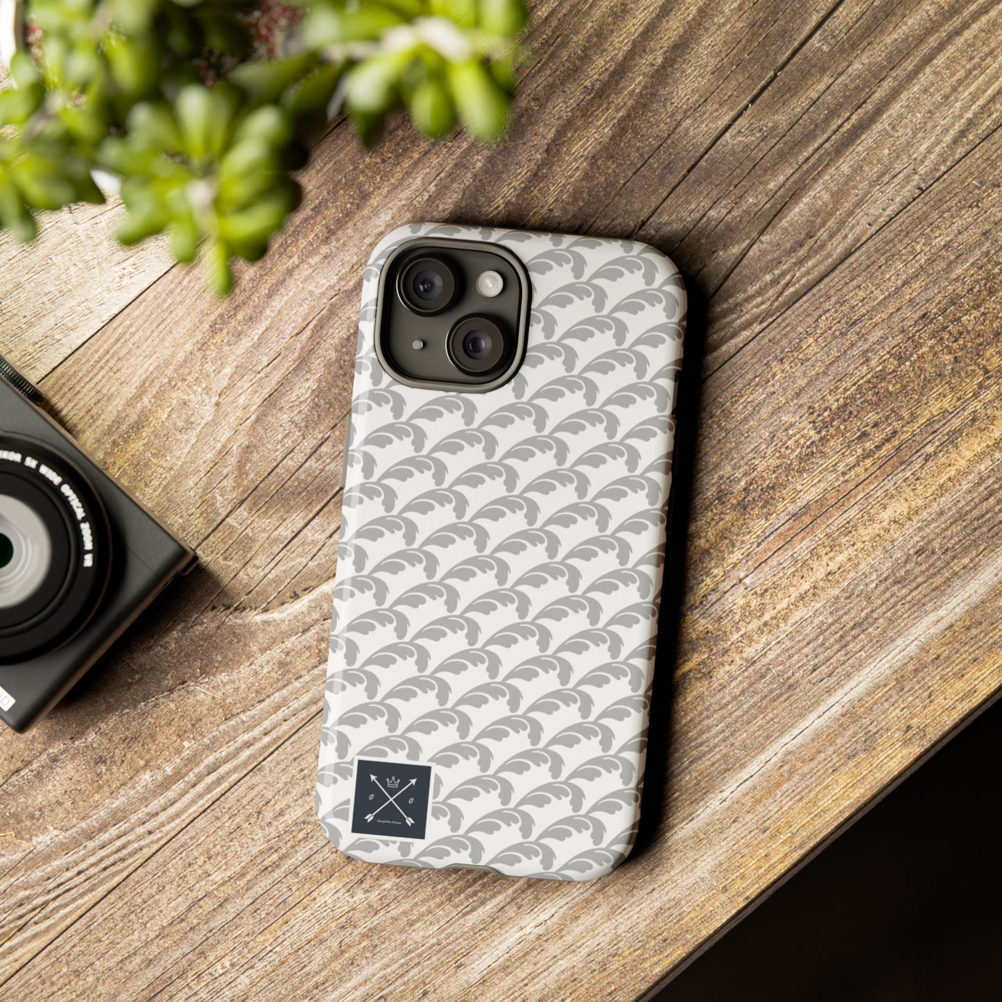 Beautiful Beloved Flourish (silver/white) - Tough Phone Cases