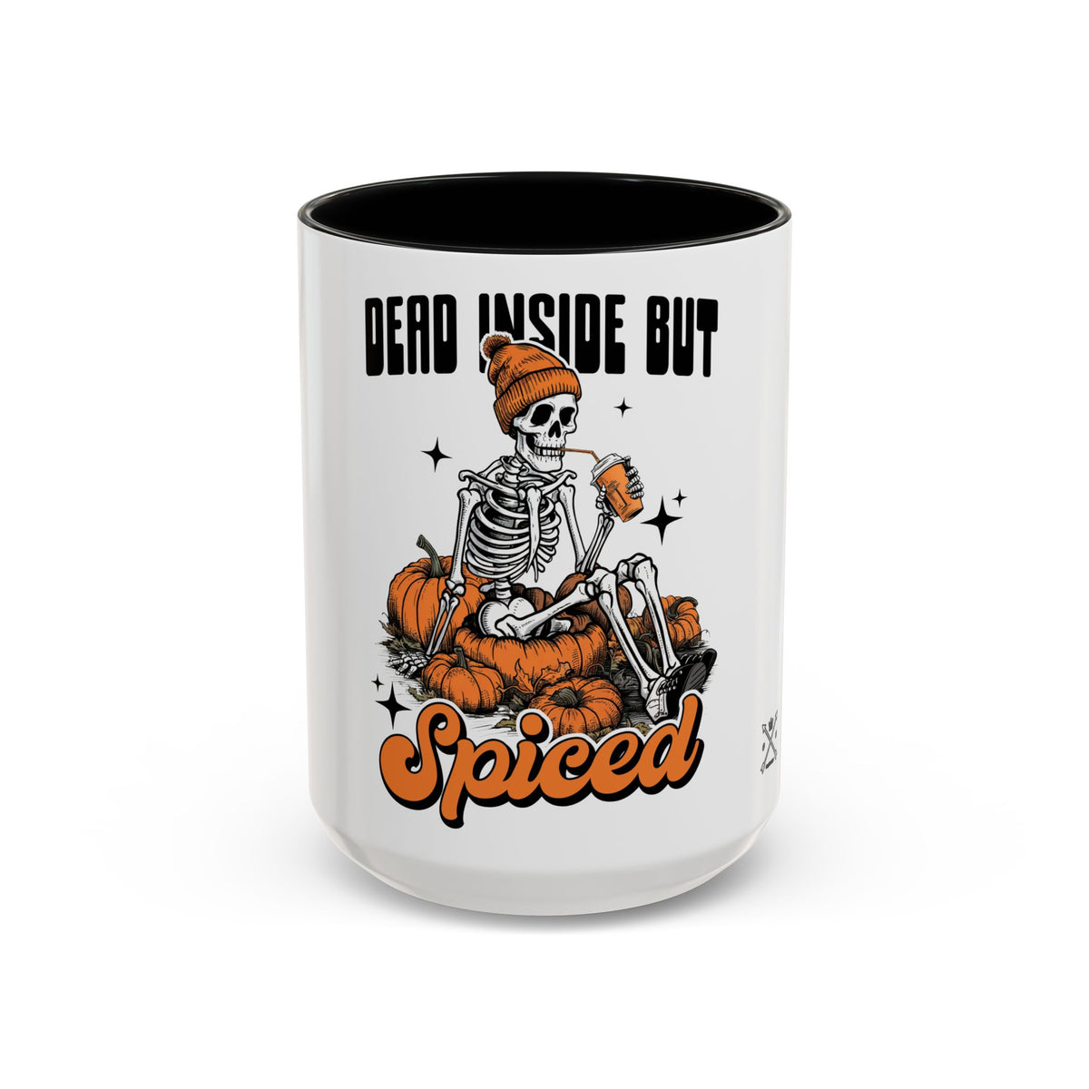 Dead Inside But Spiced - Accent Coffee Mug (11, 15oz)