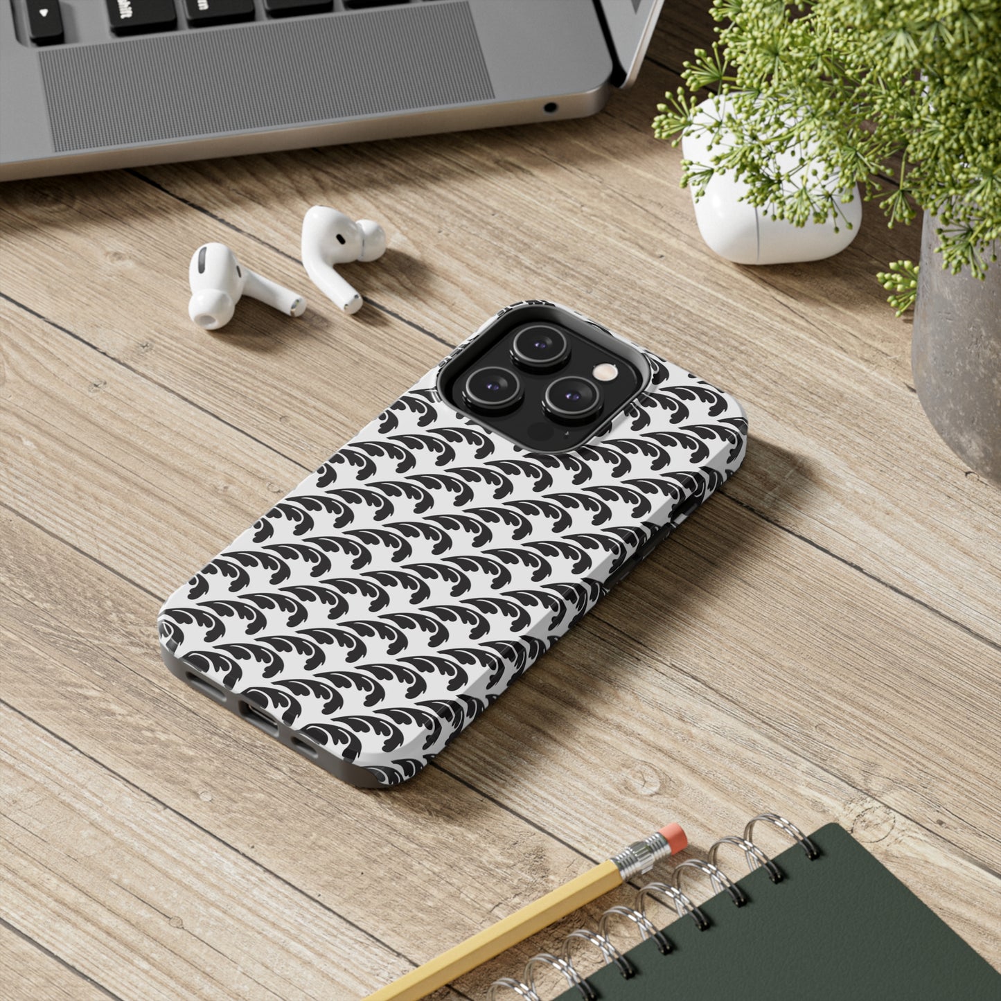 Beautiful Beloved One Flourish (black/white) - Tough Phone Cases