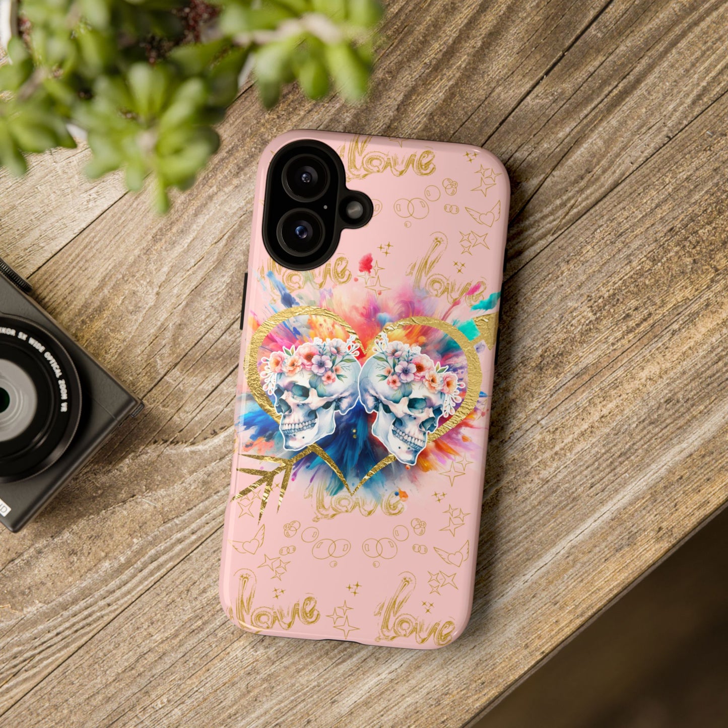 Love is Golden Watercolor (pink) - Tough Cases