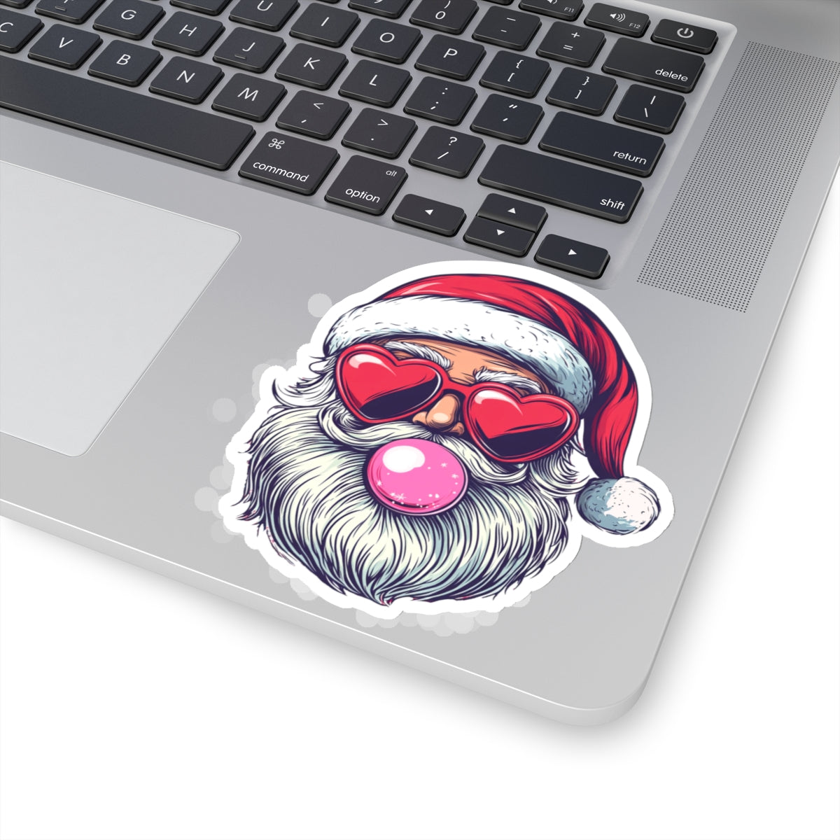 Christmas Stickers - Retro Bubblegum Santa