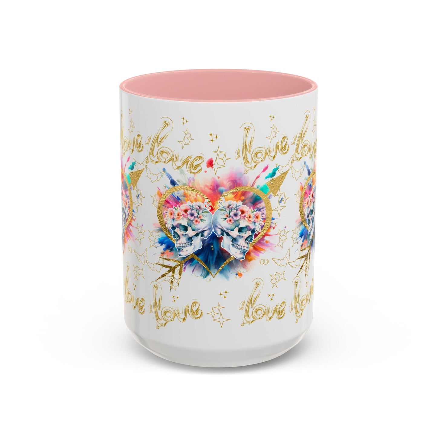 Love is Golden Watercolor - Accent Coffee Mug (11, 15oz)