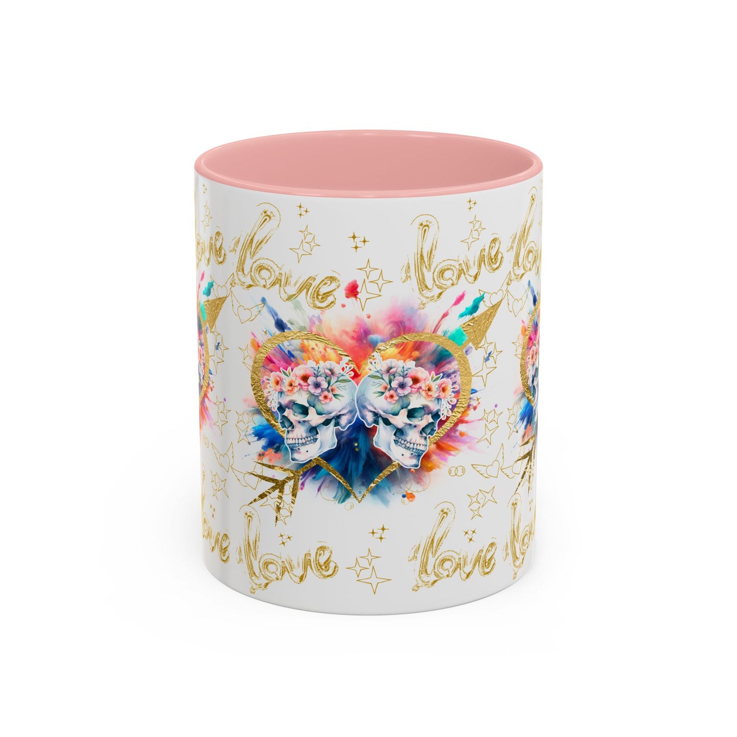 Love is Golden Watercolor - Accent Coffee Mug (11, 15oz)