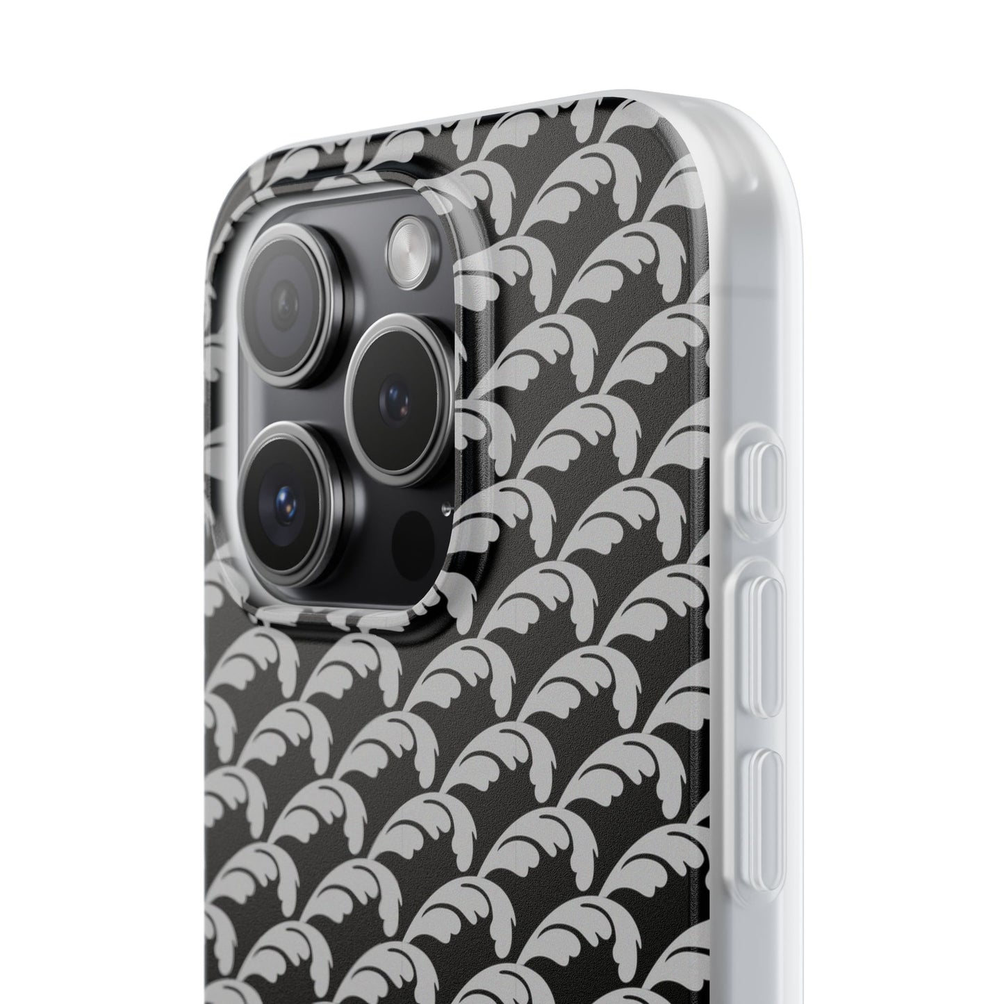 Beautiful Beloved Flourish (silver/black) - Flexi Phone Cases