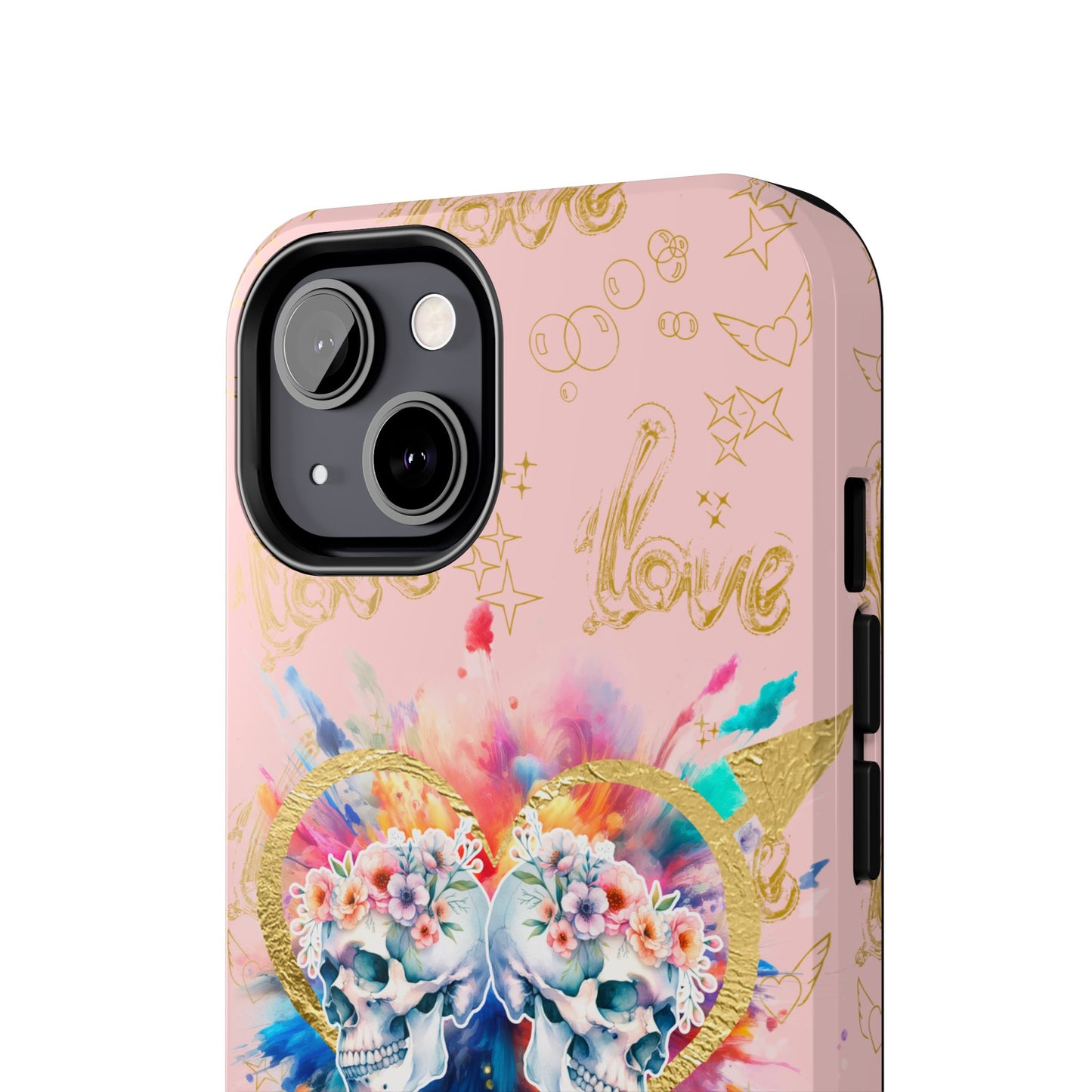 Love is Golden Watercolor (pink) - Tough Phone Cases