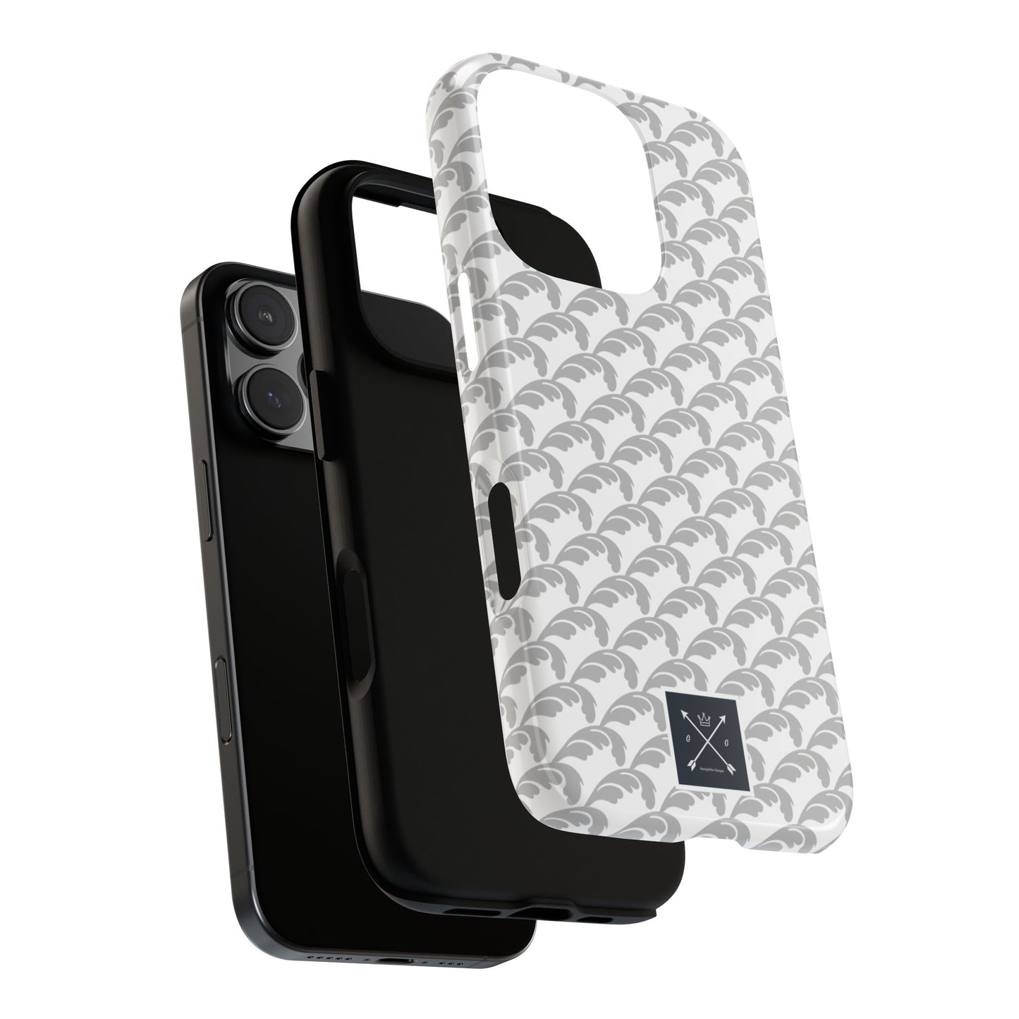 Beautiful Beloved Flourish (silver/white) - Tough Phone Cases