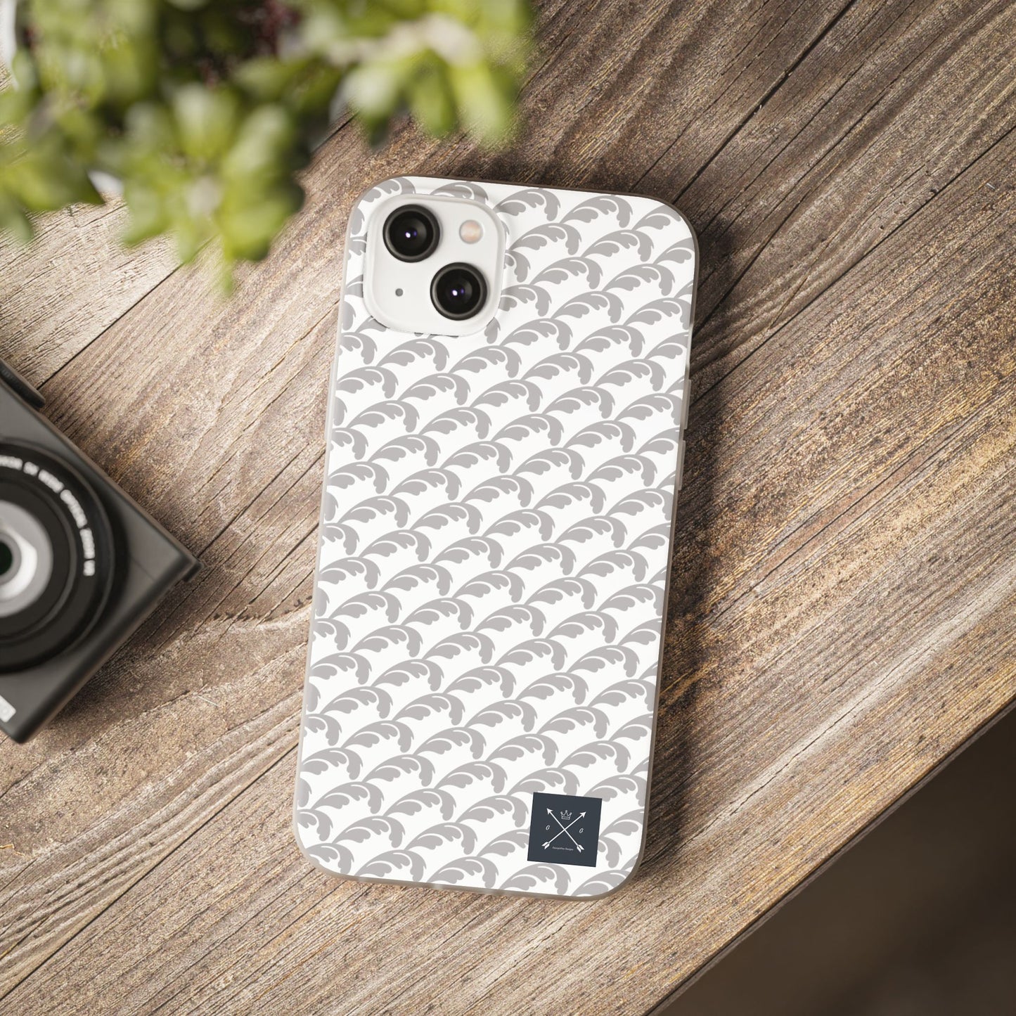 Beautiful Beloved Flourish (silver/white) - Flexi Phone Cases