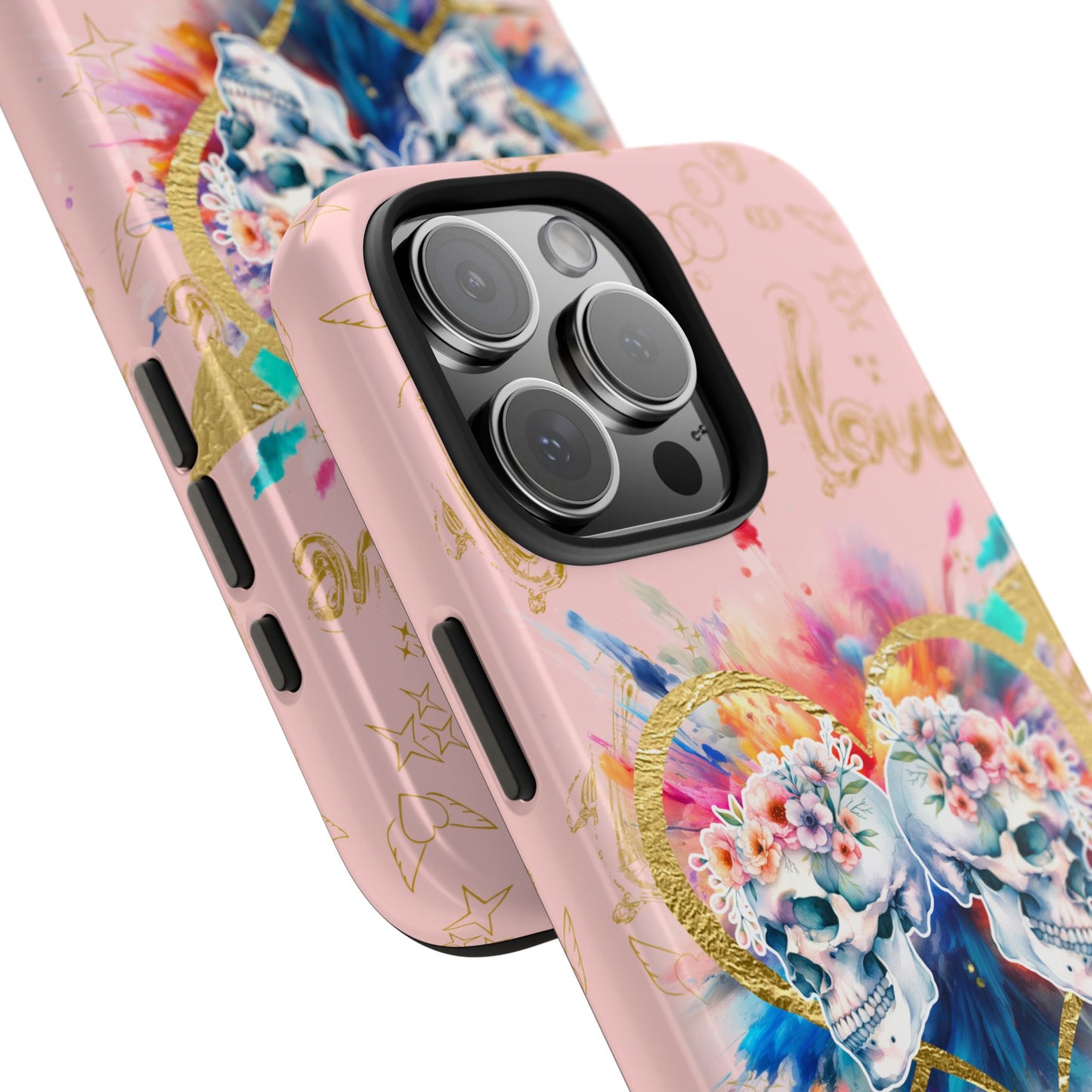 Love is Golden Watercolor (pink) - Tough Phone Cases
