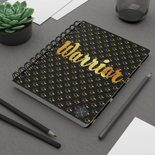 Gold and Bold Warrior - Spiral Notebook - Ruled Line