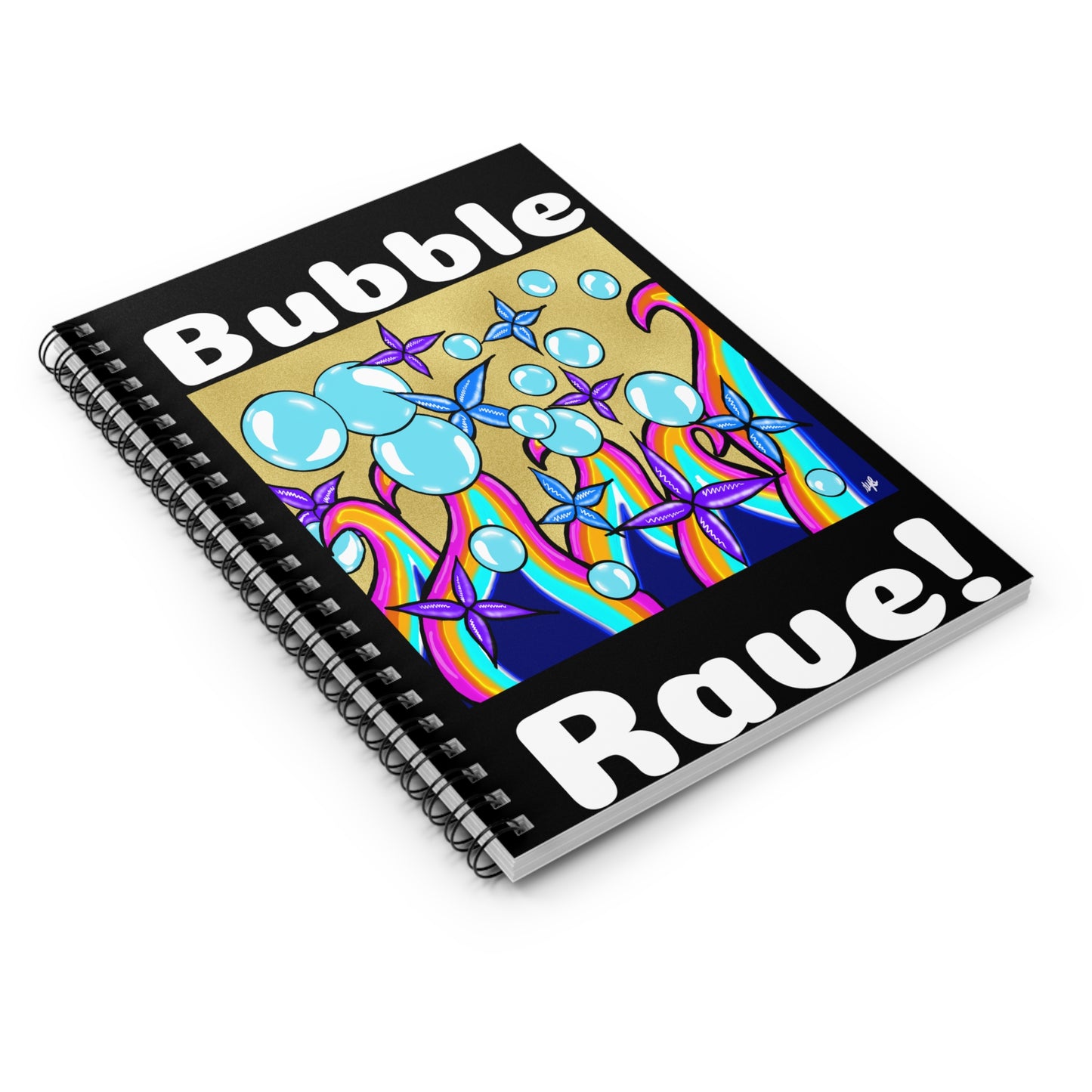 Spiral Notebook - Bubble Rave - Ruled Line