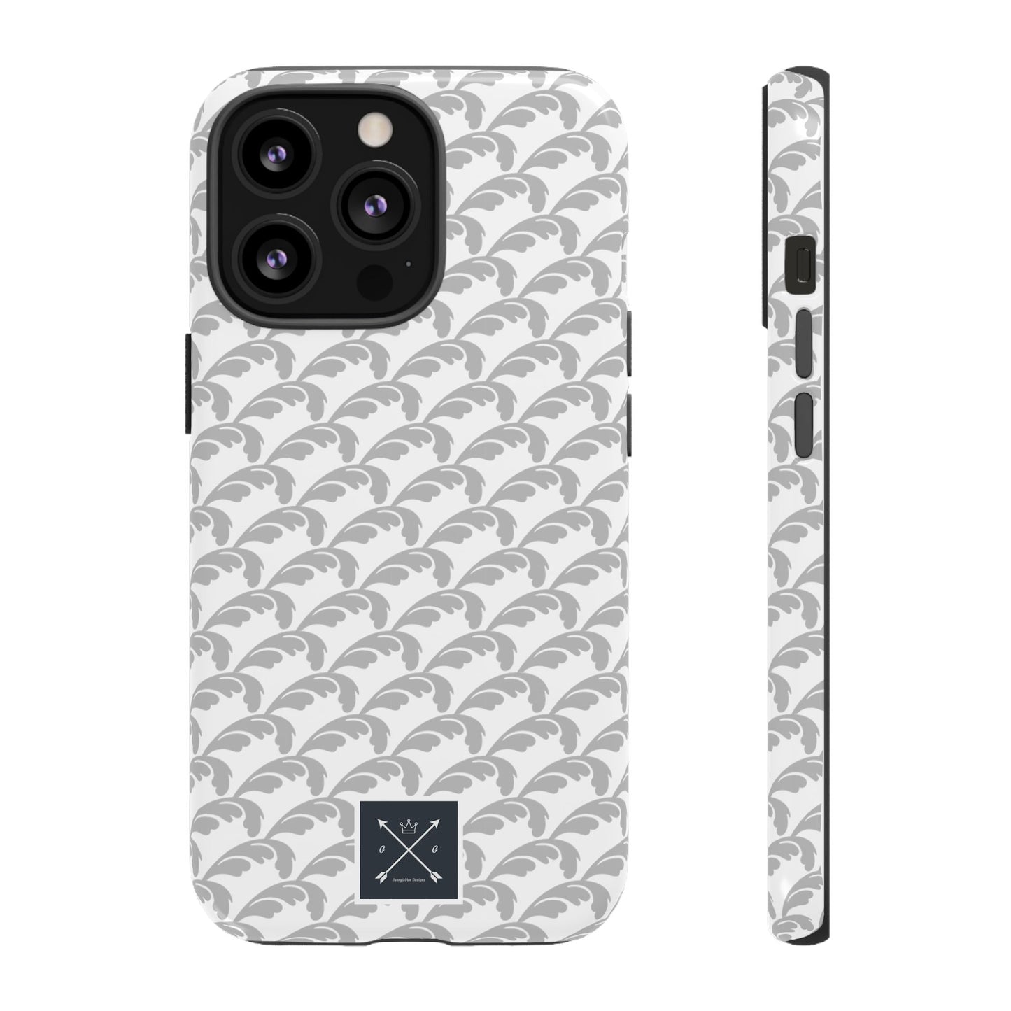 Beautiful Beloved Flourish (silver/white) - Tough Phone Cases