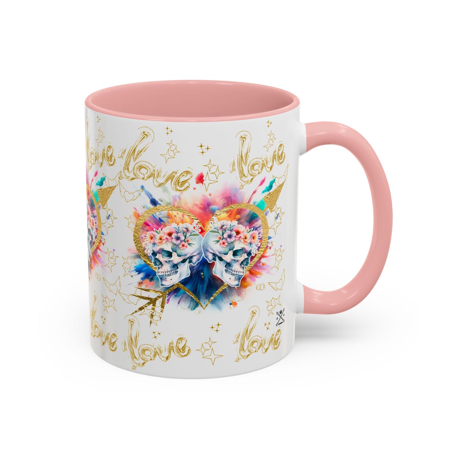 Love is Golden Watercolor - Accent Coffee Mug (11, 15oz)