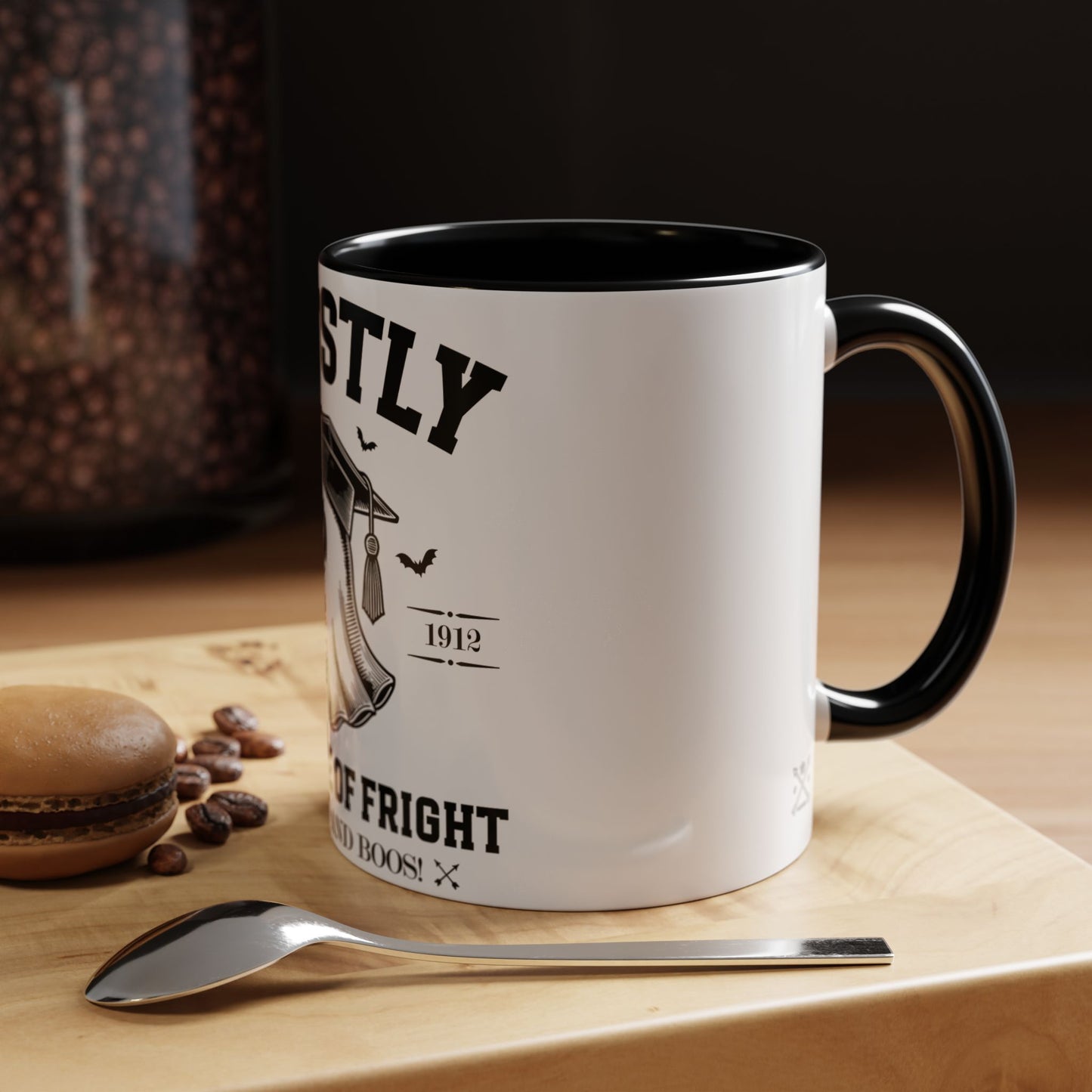 Ghostly Institute of Fright - Accent Coffee Mug (11, 15oz)