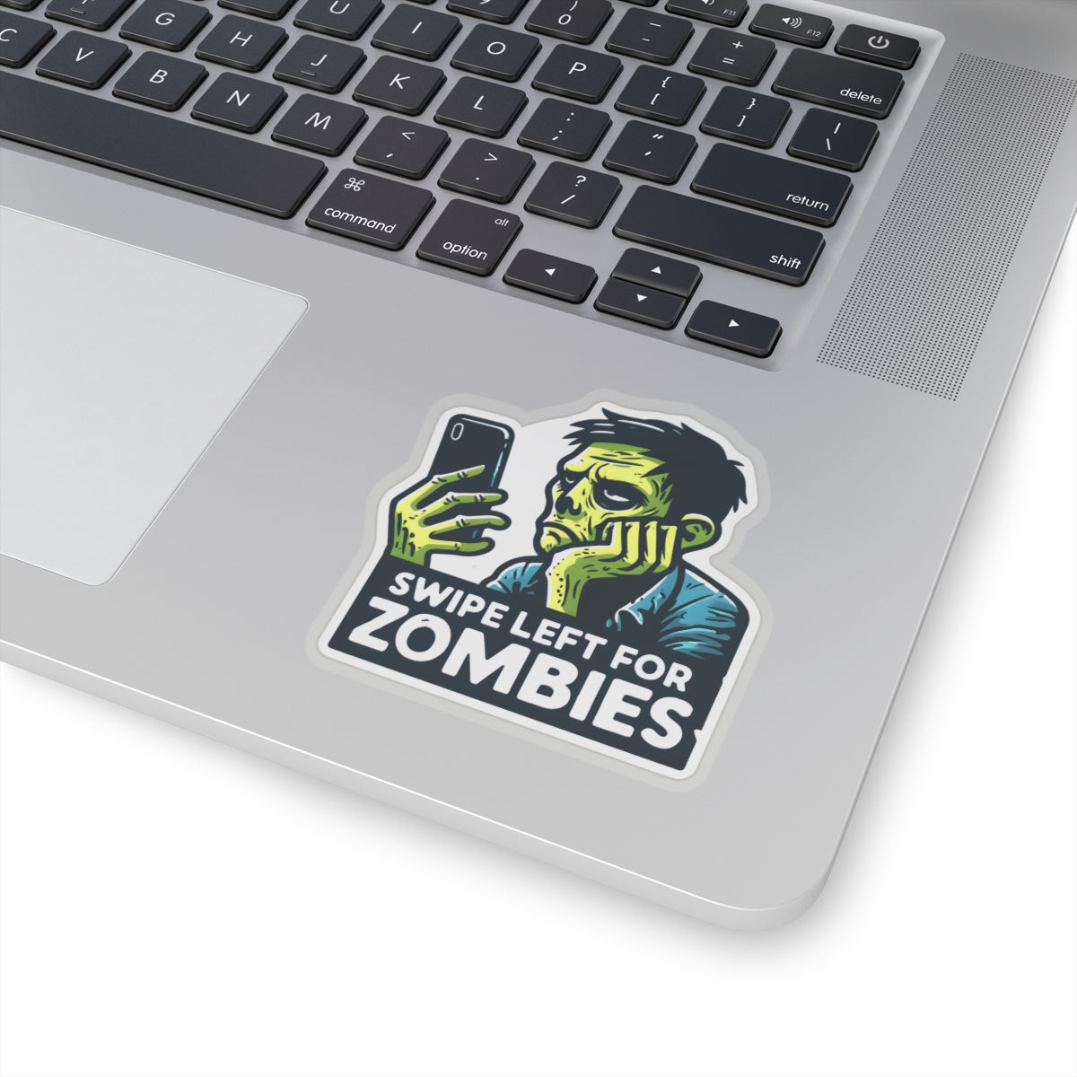 Swipe Left For Zombies - Kiss-Cut Stickers