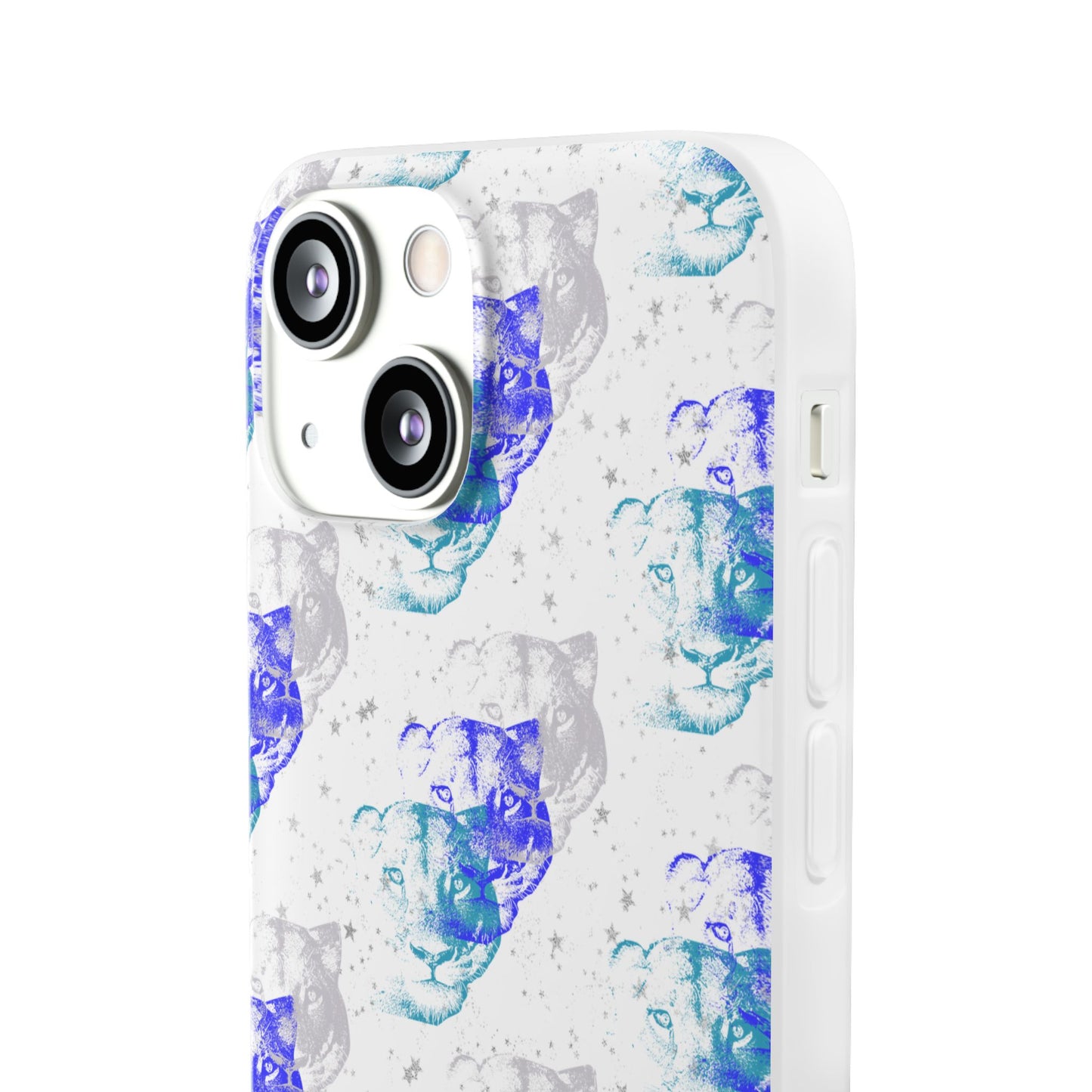 Lioness Arising (white/blue) - Flexi Phone Cases
