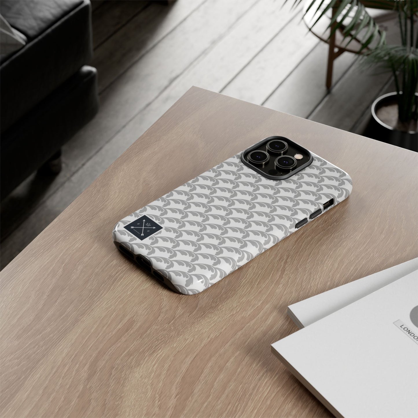 Beautiful Beloved Flourish (silver/white) - Tough Phone Cases