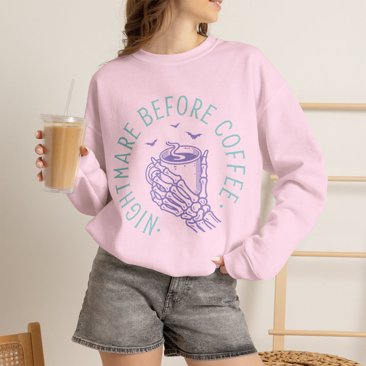 Nightmare Before Coffee - Unisex Heavy Blend™ Crewneck Sweatshirt