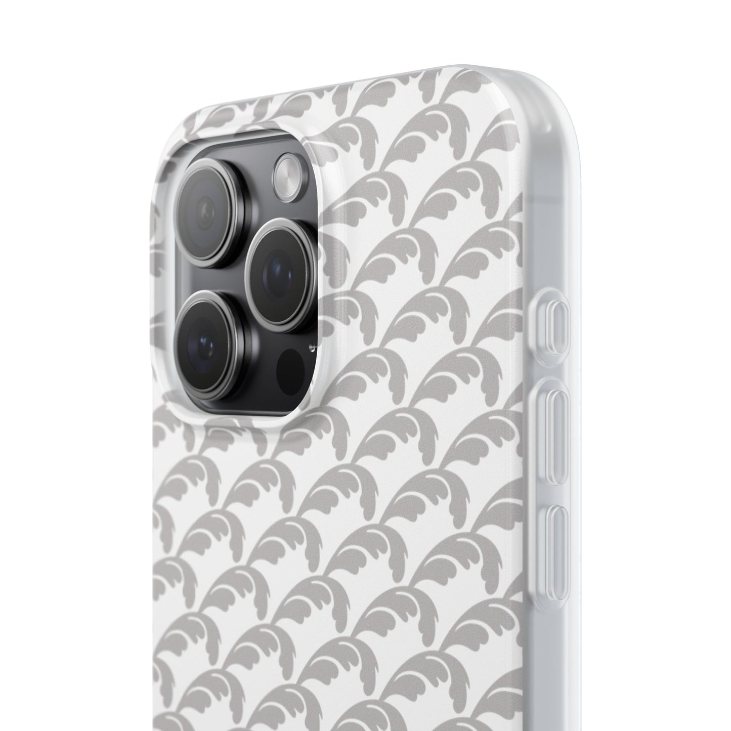 Beautiful Beloved Flourish (silver/white) - Flexi Phone Cases