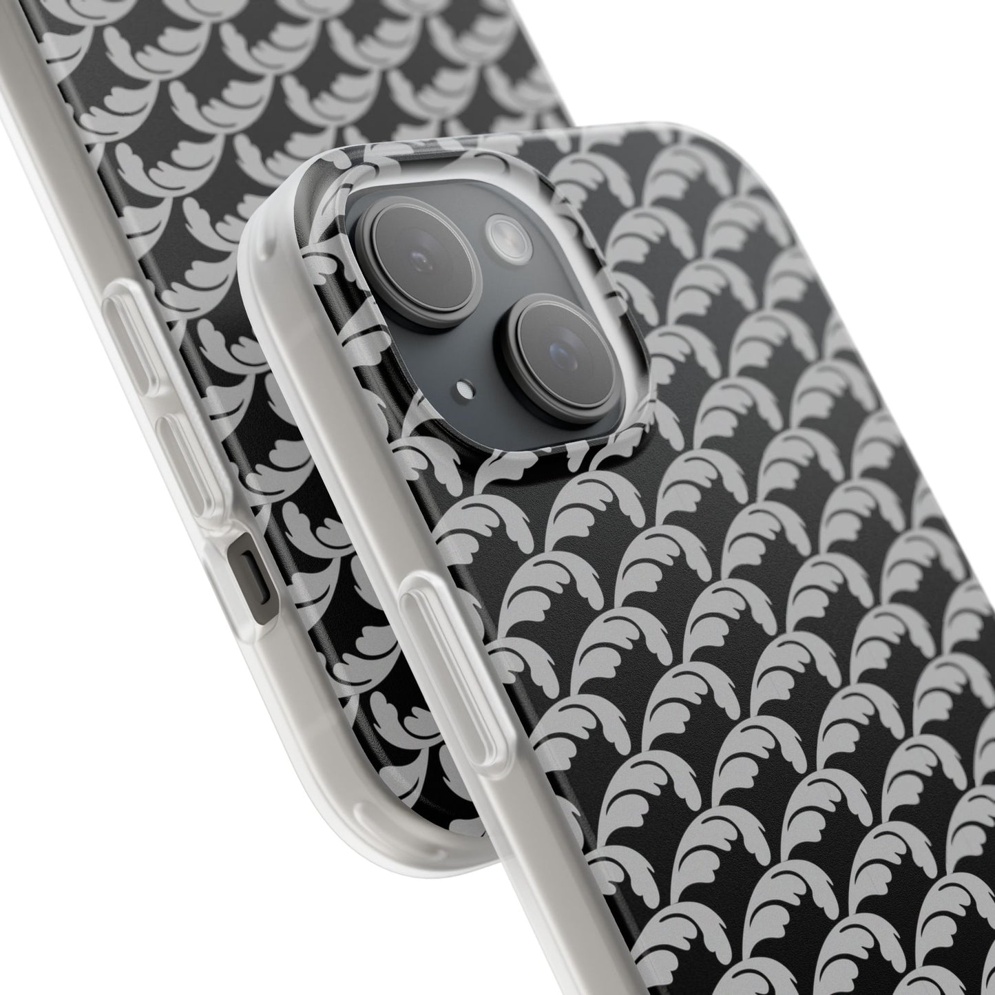 Beautiful Beloved Flourish (silver/black) - Flexi Phone Cases