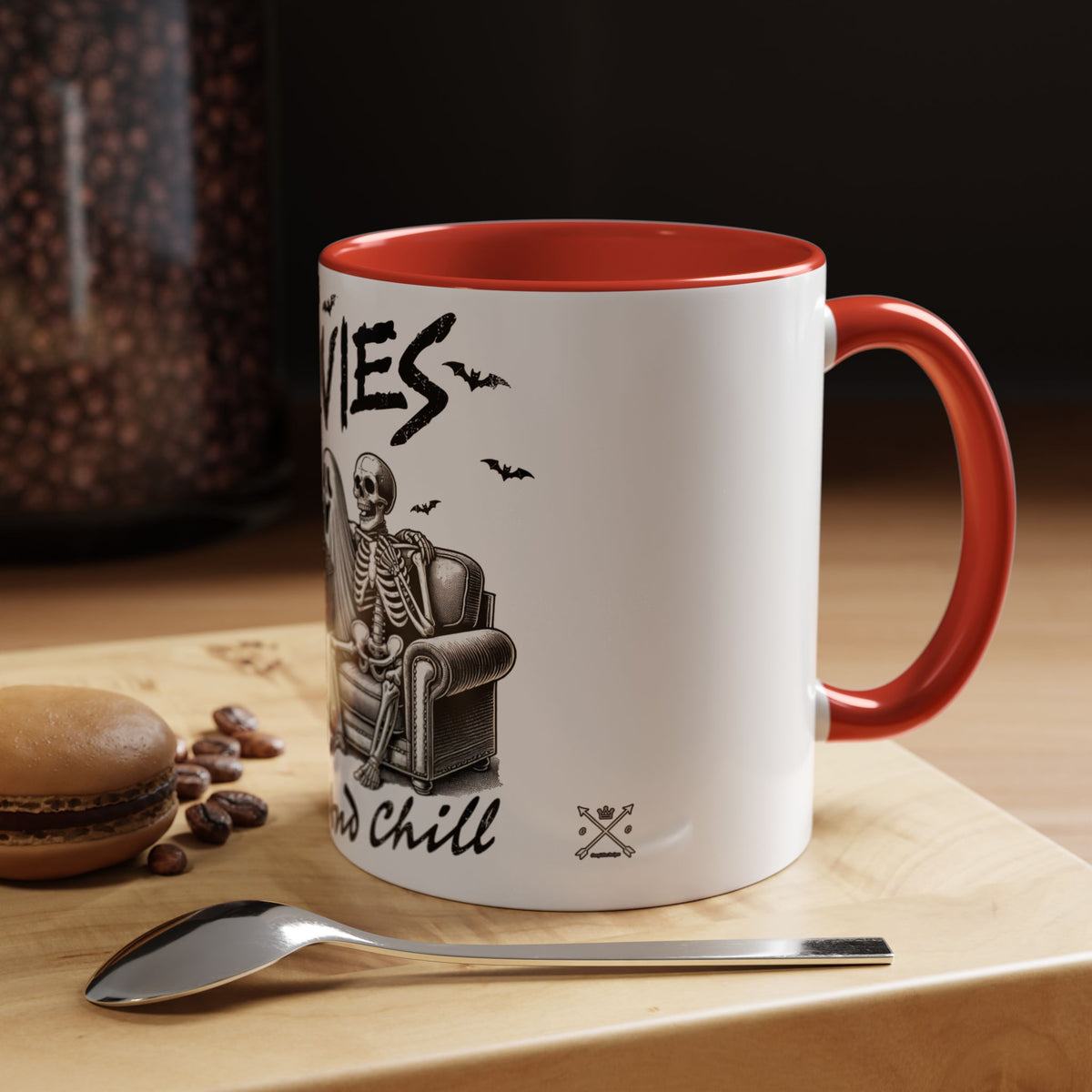 Horror Movies and Chill - Accent Coffee Mug (11, 15oz)