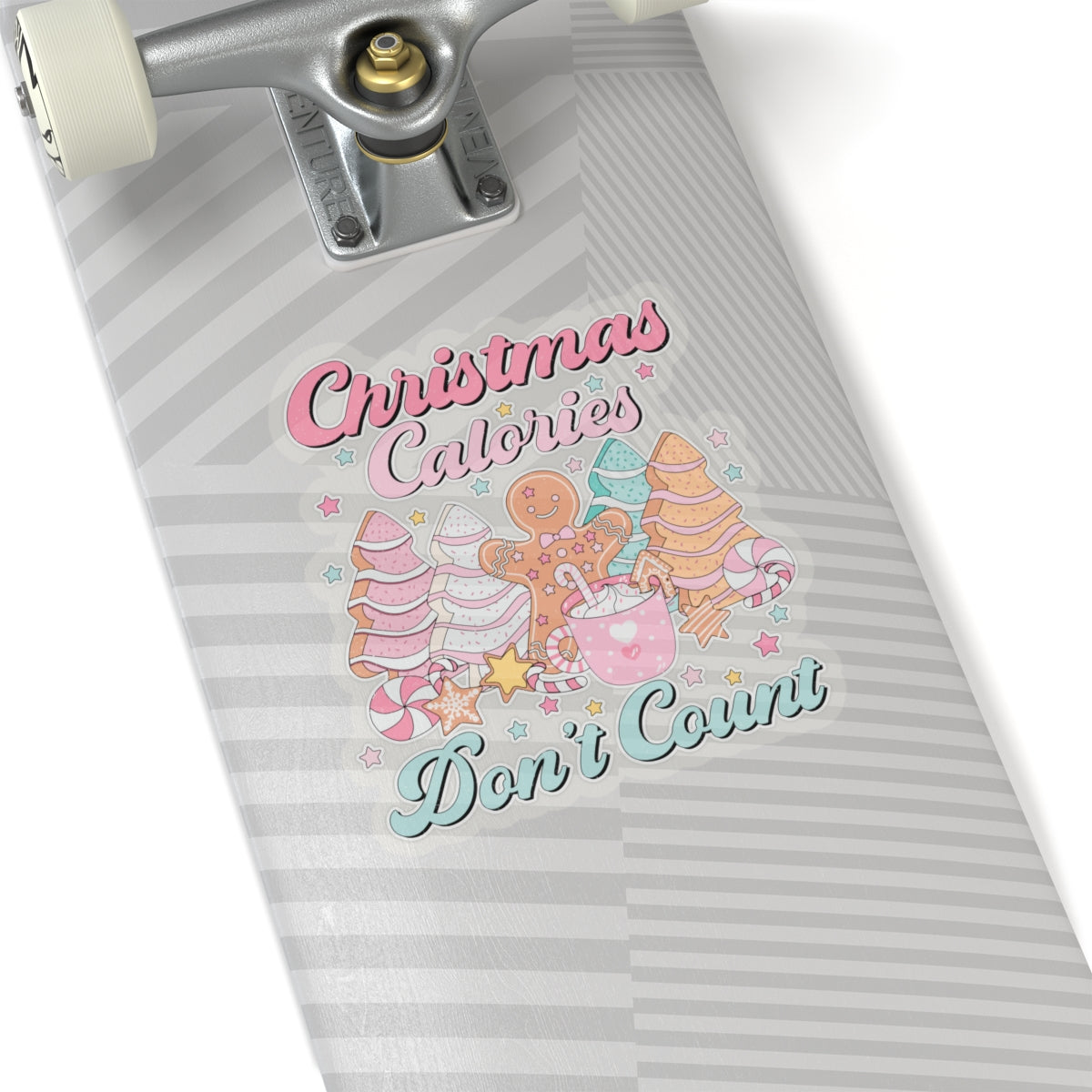 Kiss-Cut Stickers - Christmas Calories Don't Count, Christmas Cookies