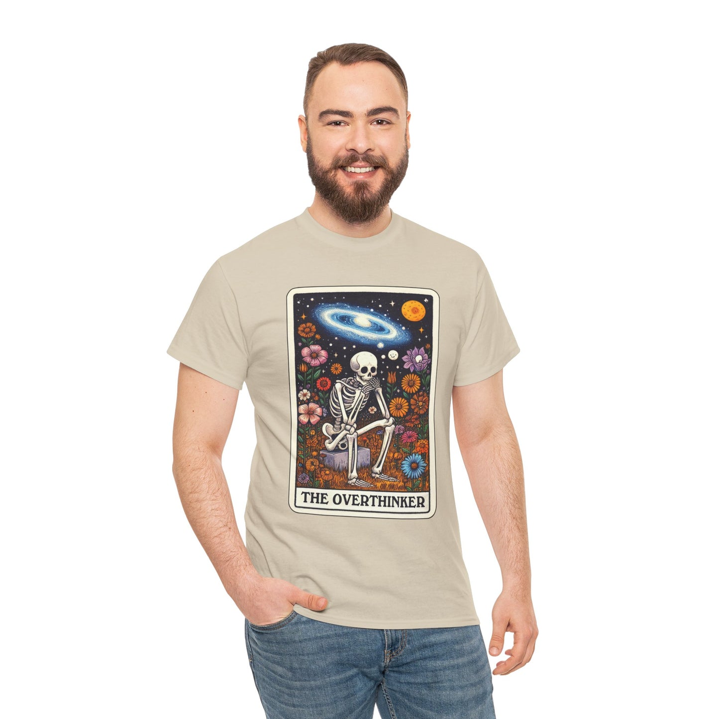 The Overthinker Skeletal Tarot - Unisex T-shirt