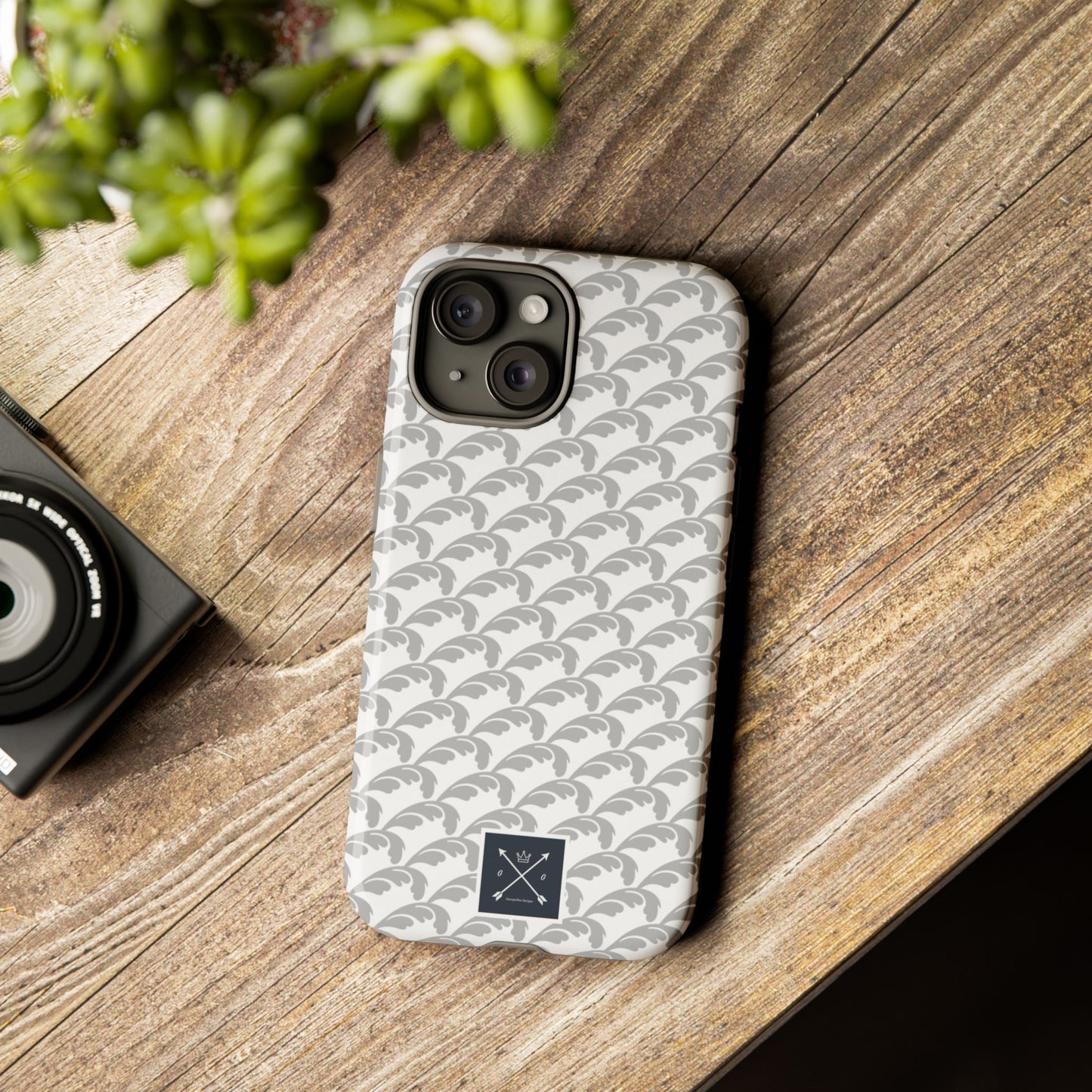 Beautiful Beloved Flourish (silver/white) - Tough Phone Cases
