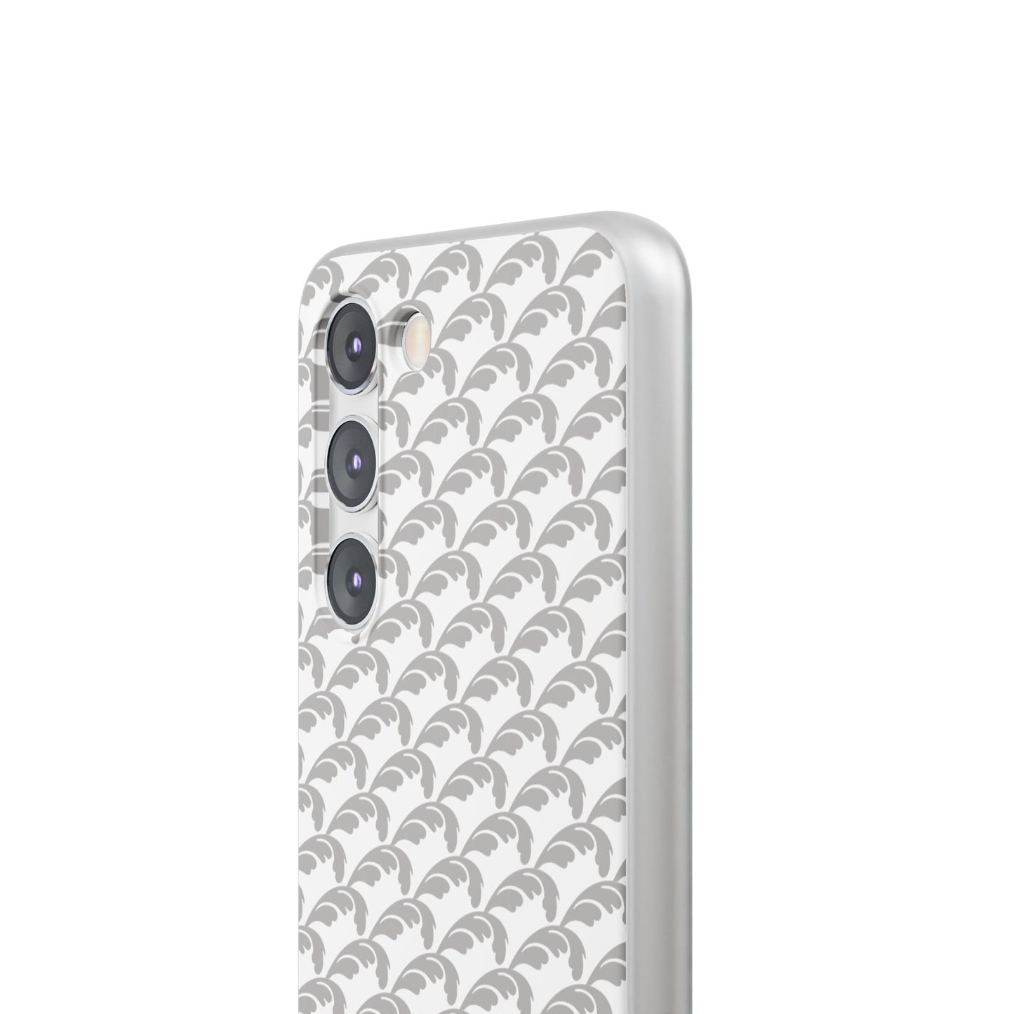 Beautiful Beloved Flourish (silver/white) - Flexi Phone Cases